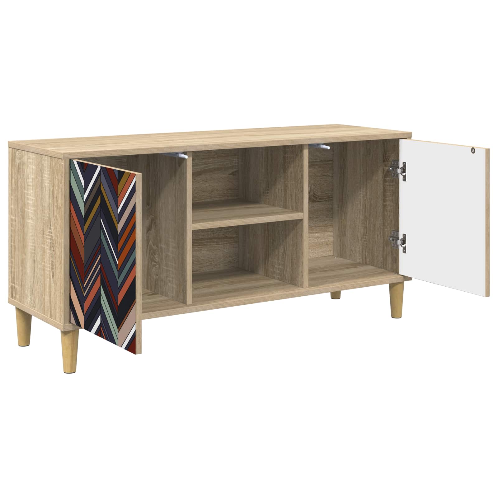 Ντουλάπι TV OMMEN 102 x 33 x 50 εκ. Sonoma Επεξεργασμένο Ξύλο - Pakobazaar