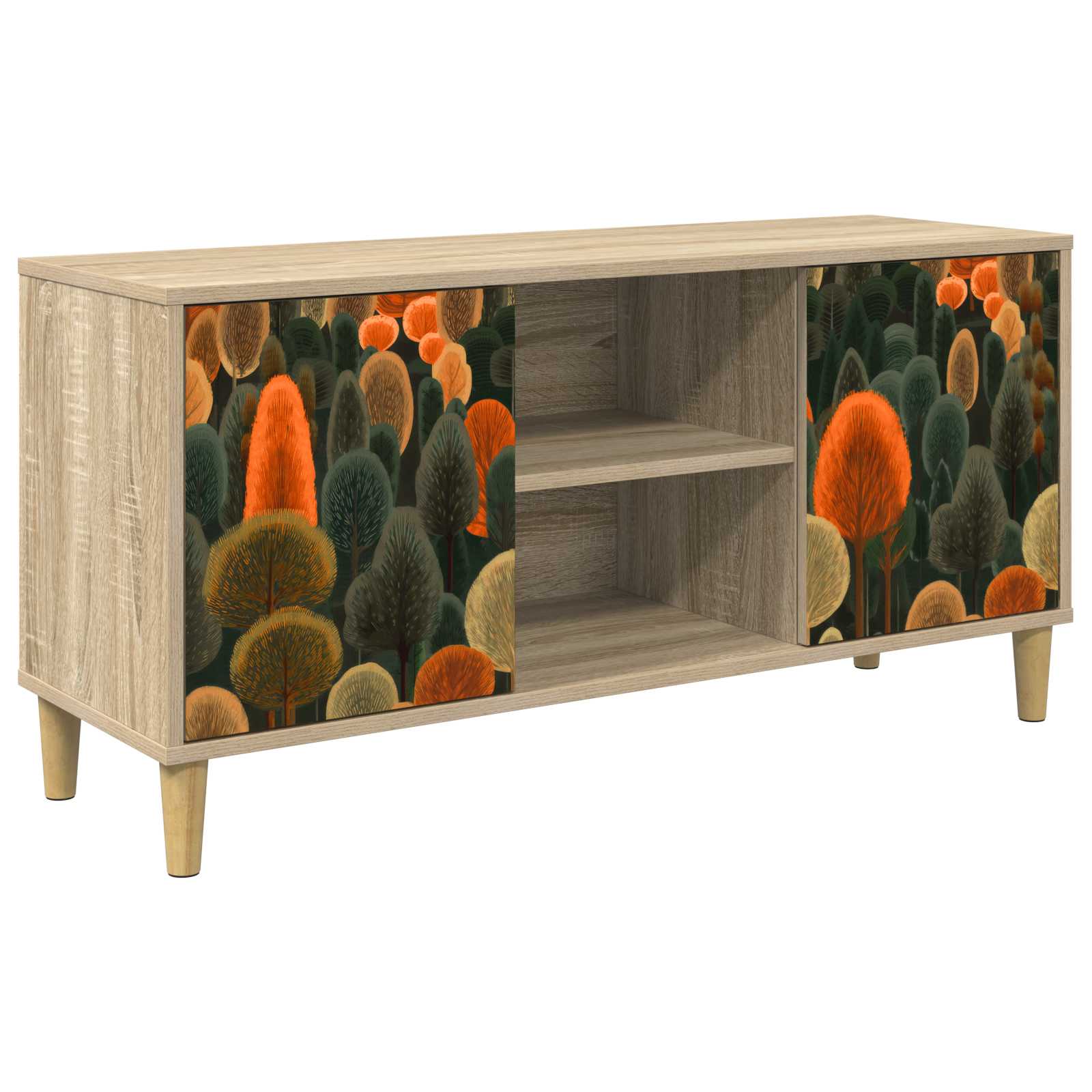 Ντουλάπι TV ZAANDAM 102 x 33 x 50 εκ. Sonoma Επεξεργασμένο Ξύλο - Pakobazaar