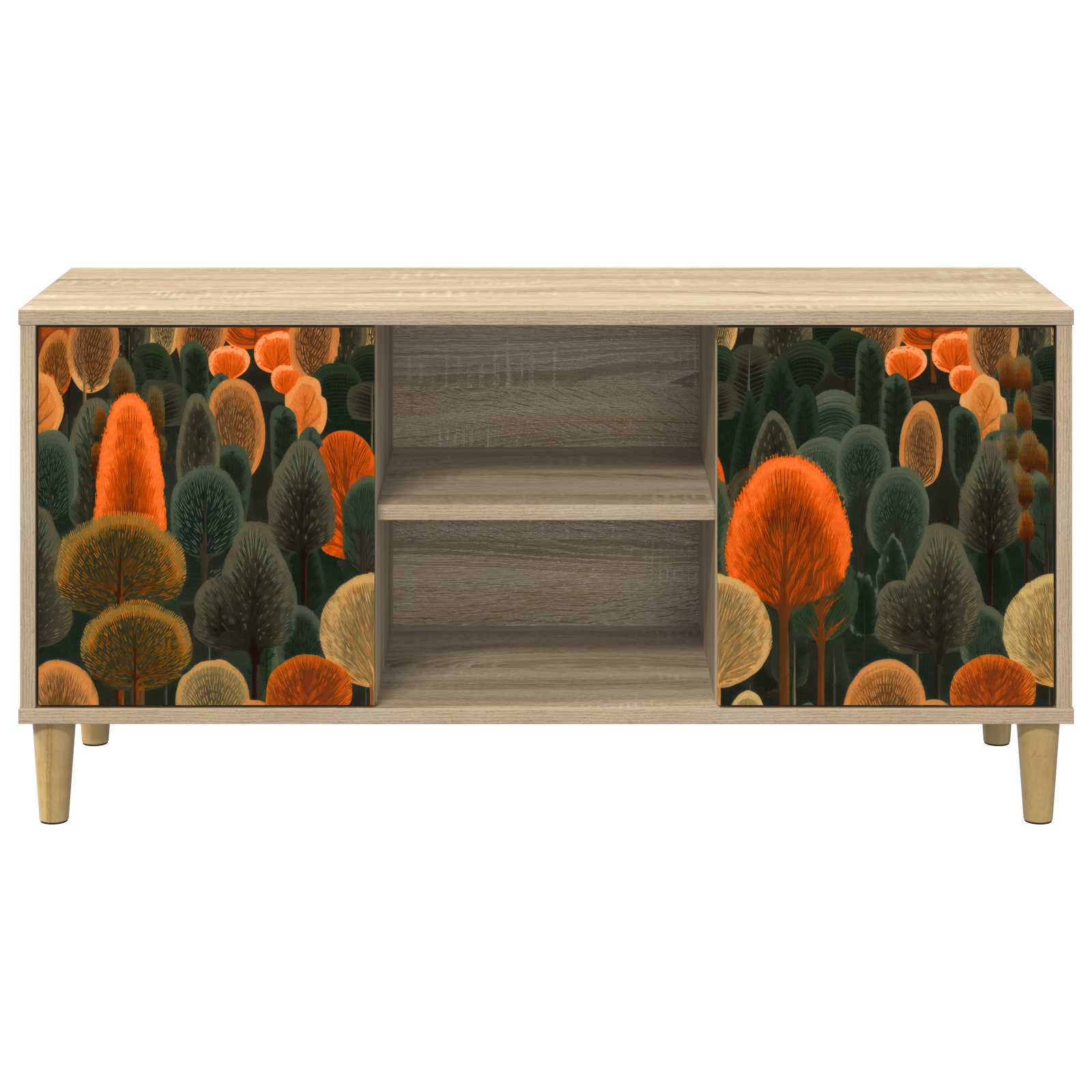 Ντουλάπι TV ZAANDAM 102 x 33 x 50 εκ. Sonoma Επεξεργασμένο Ξύλο - Pakobazaar