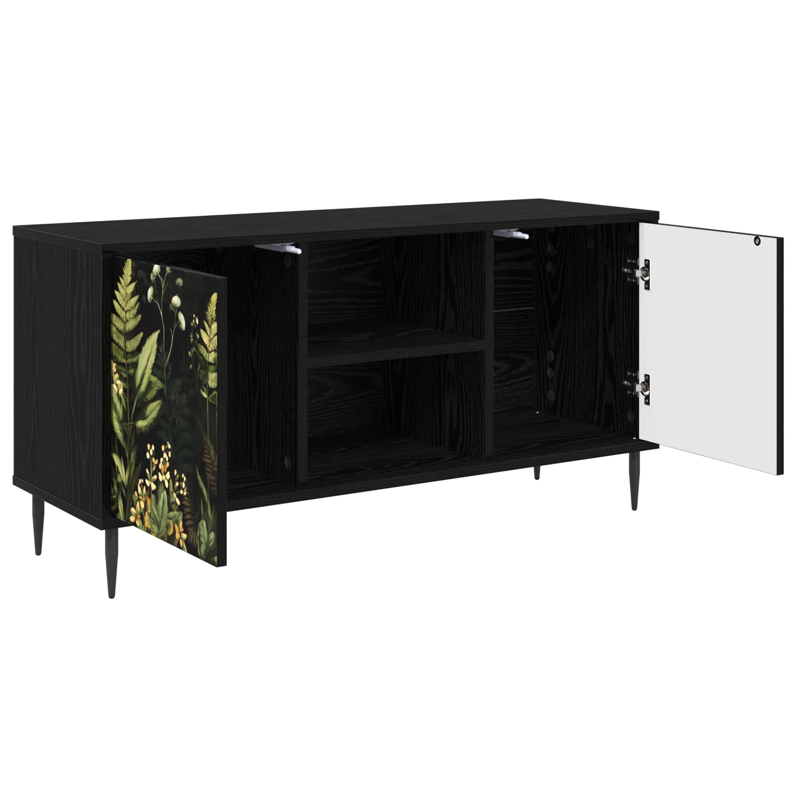 Ντουλάπι TV RHENEN 102 x 33 x 51 εκ Μαύρη Δρυς