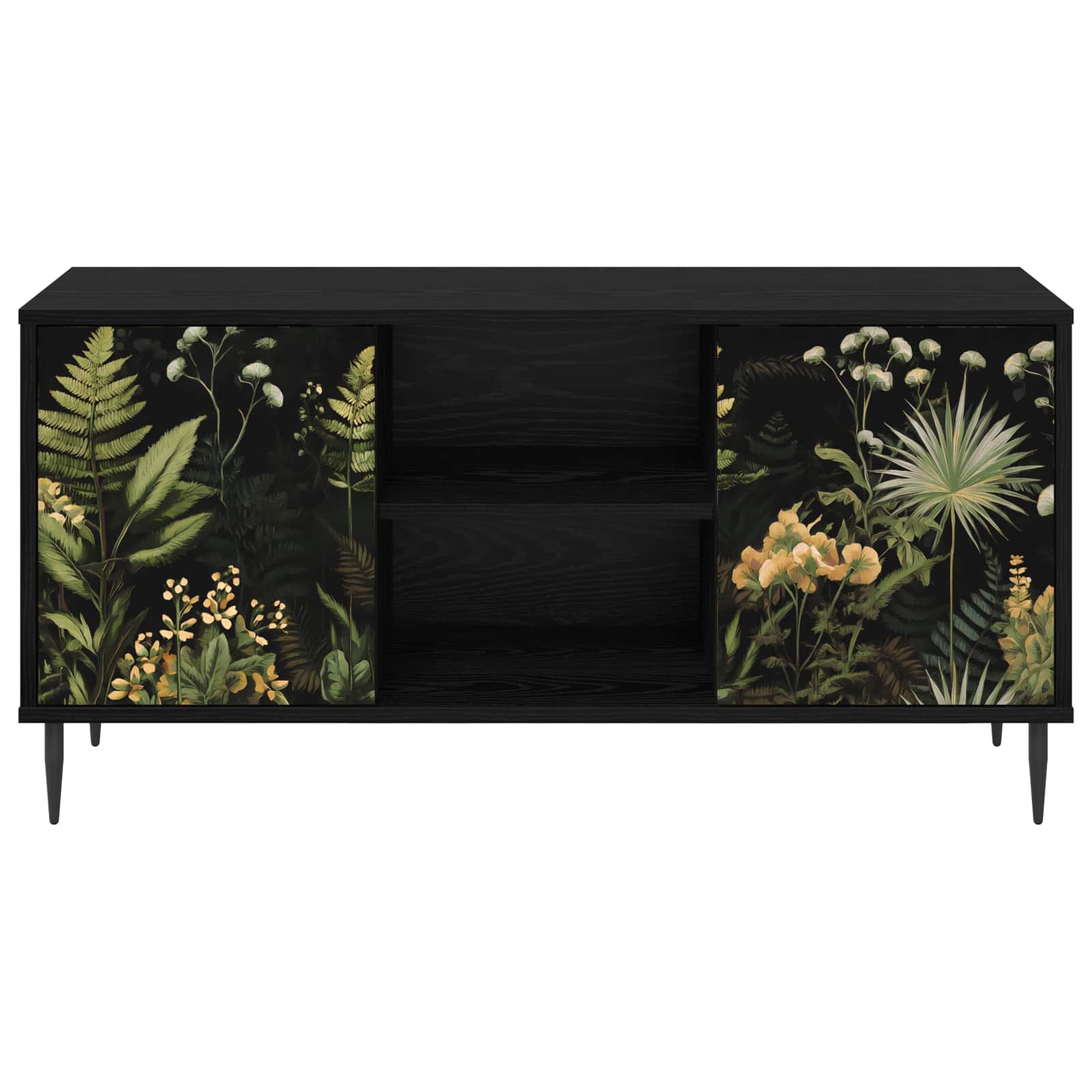 Ντουλάπι TV RHENEN 102 x 33 x 51 εκ Μαύρη Δρυς