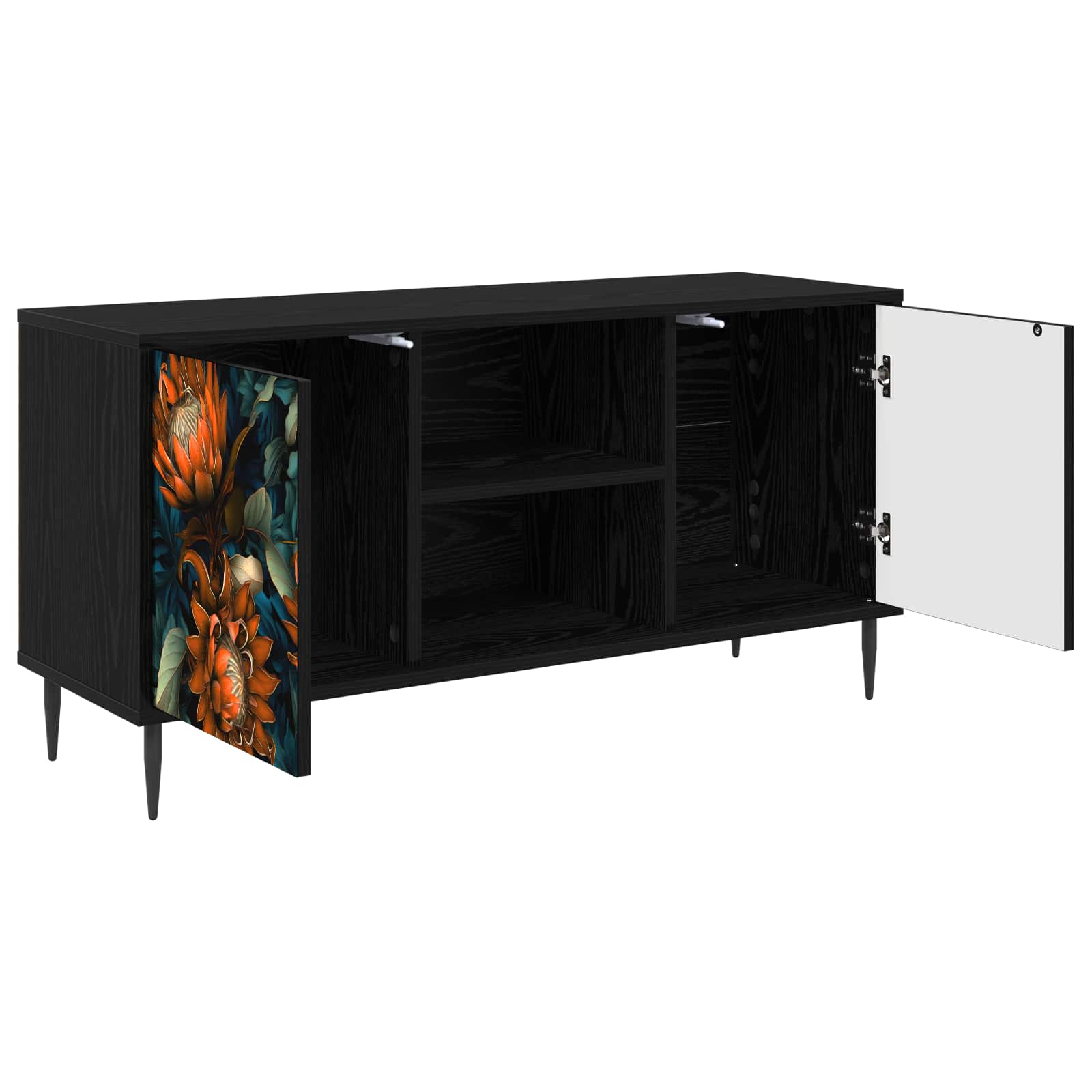 Ντουλάπι TV LOCHEM 102 x 33 x 51 εκ Μαύρη Δρυς - Pakobazaar