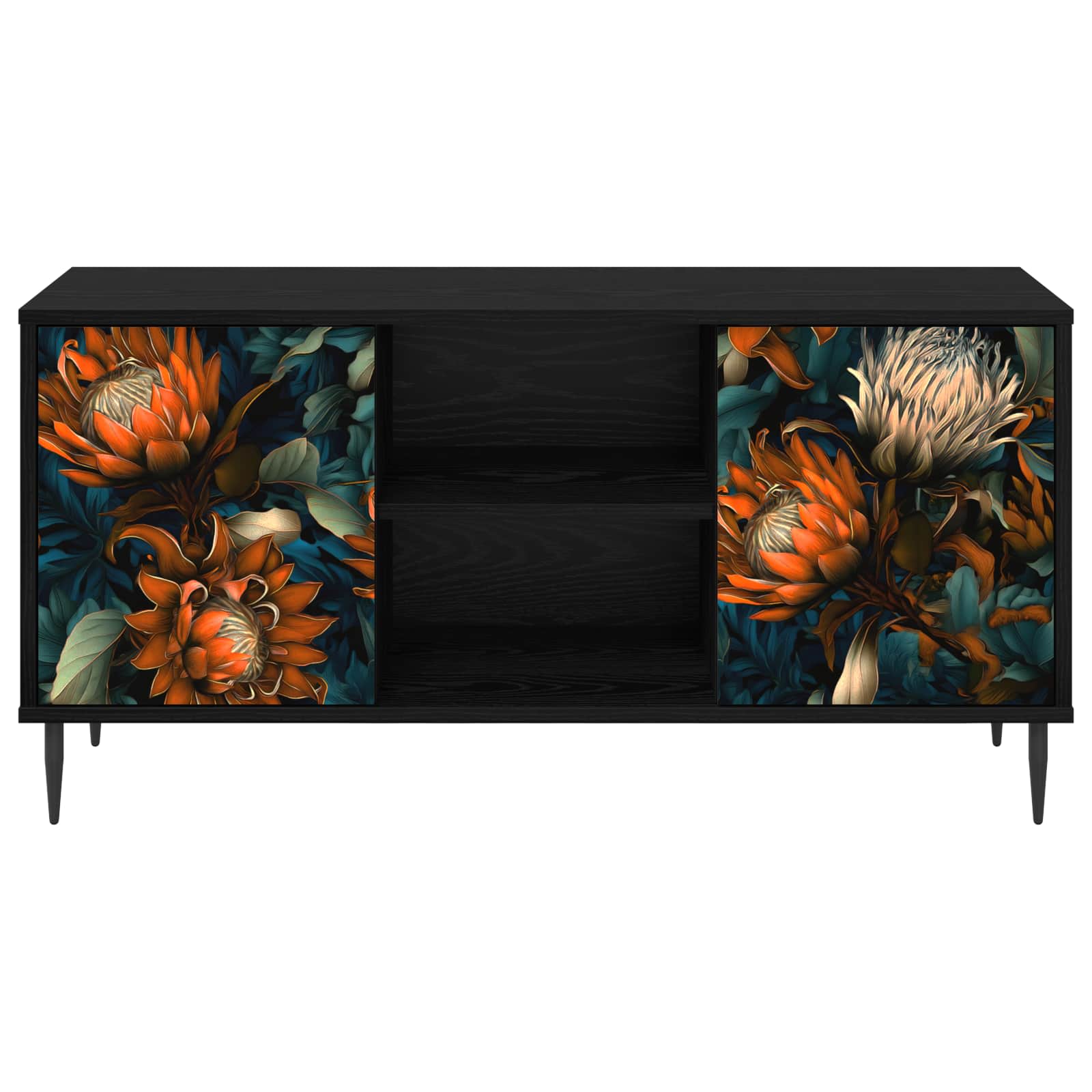 Ντουλάπι TV LOCHEM 102 x 33 x 51 εκ Μαύρη Δρυς - Pakobazaar