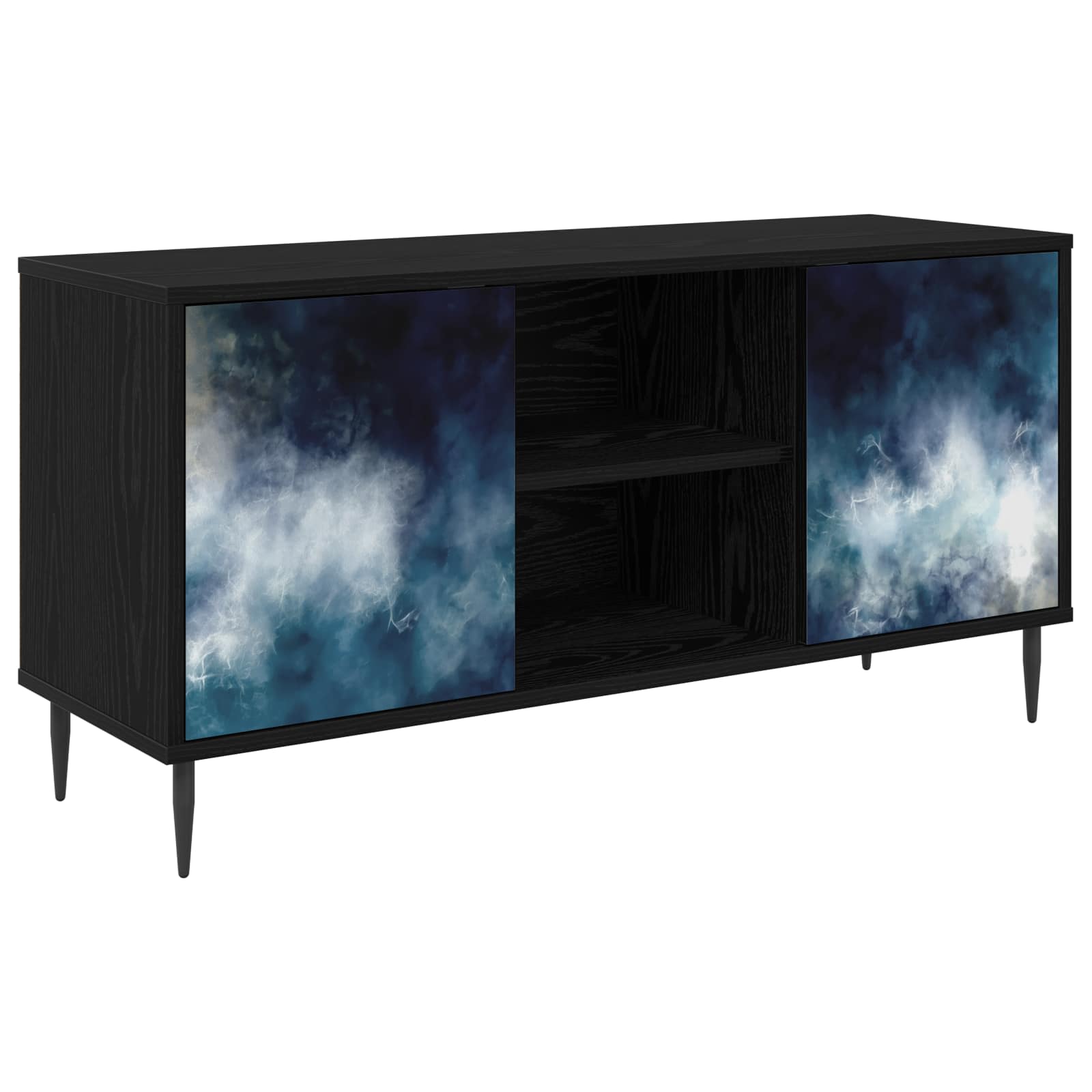 Ντουλάπι TV RAALTE 102 x 33 x 51 εκ Μαύρη Δρυς