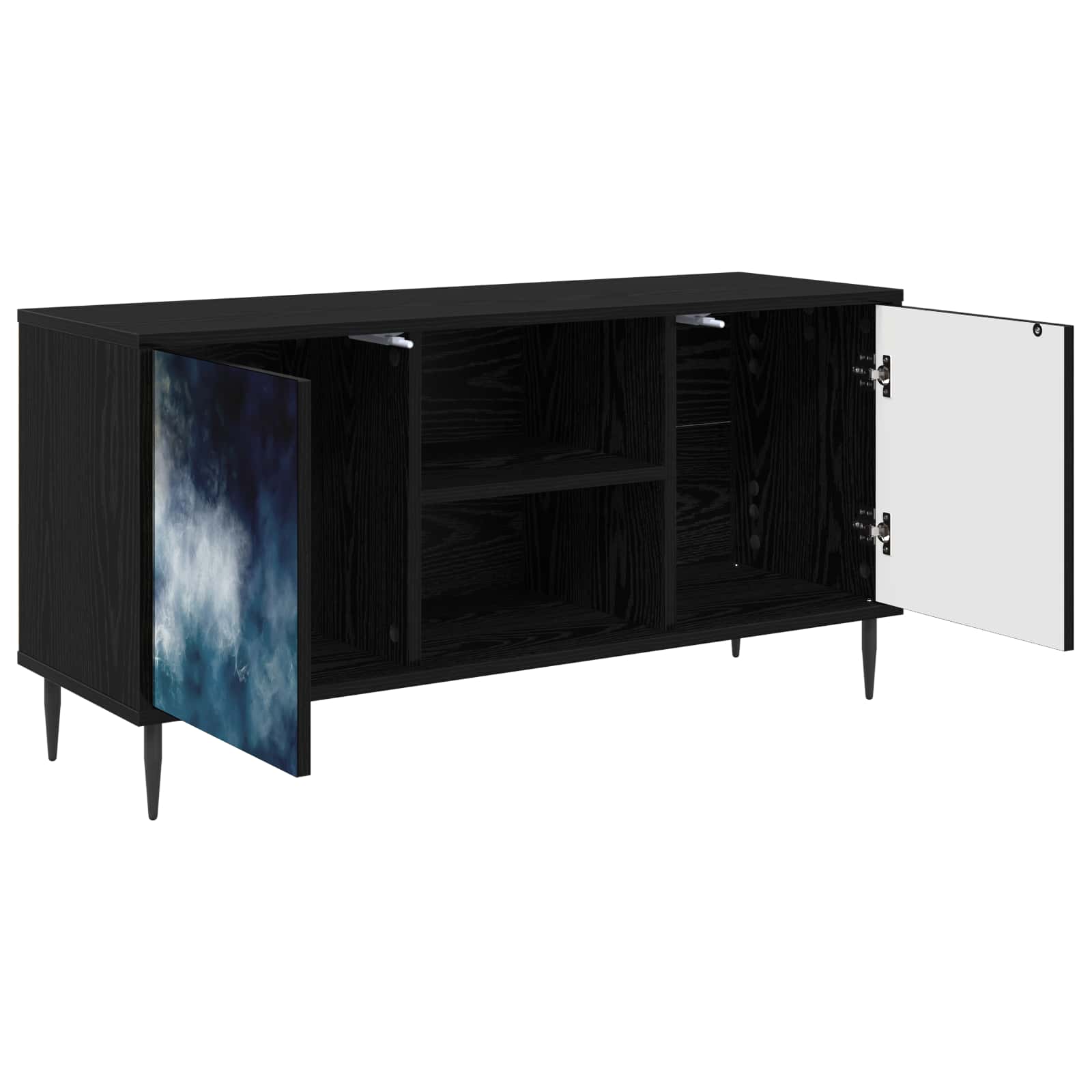 Ντουλάπι TV RAALTE 102 x 33 x 51 εκ Μαύρη Δρυς
