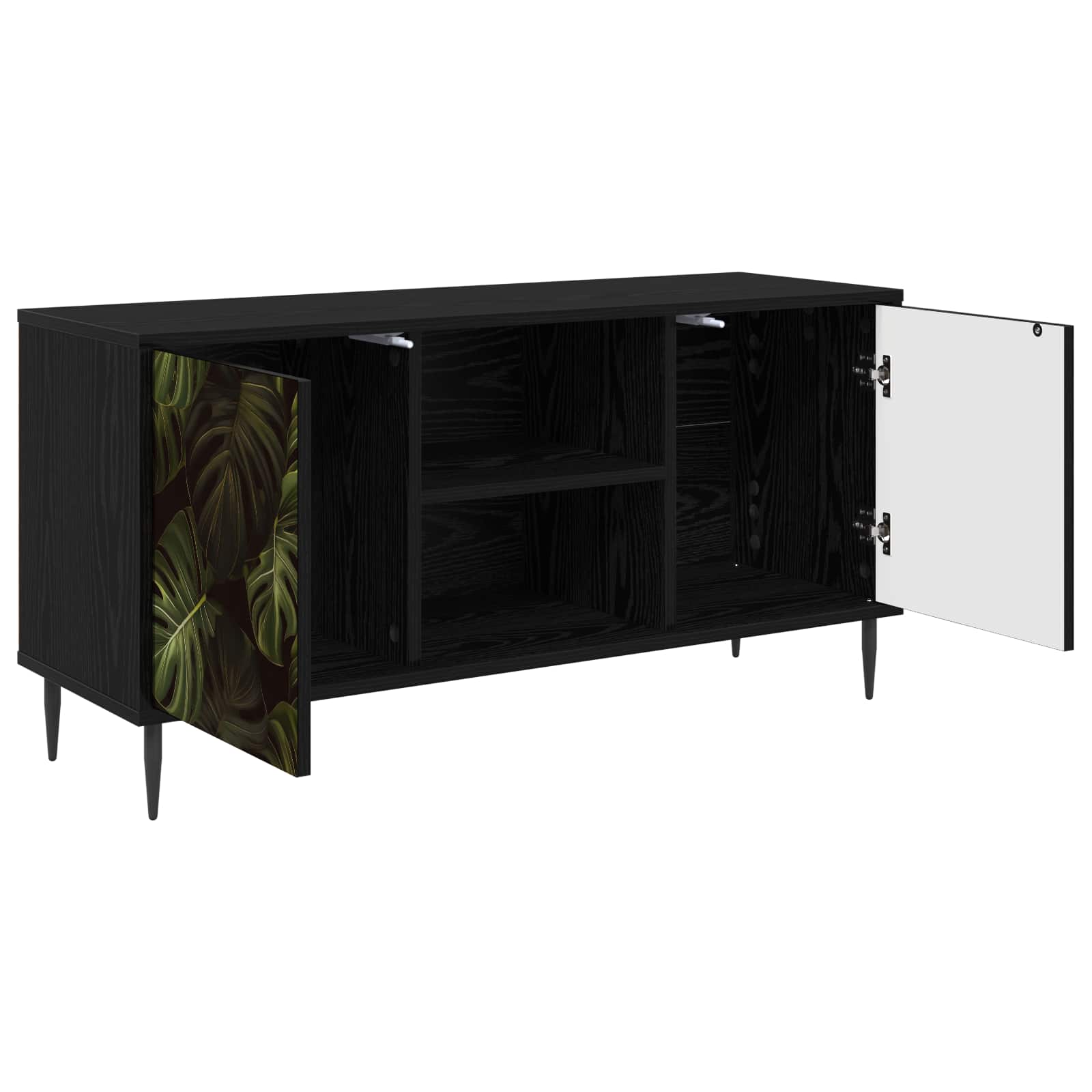 Ντουλάπι TV ELBURG 102 x 33 x 51 εκ Μαύρη Δρυς