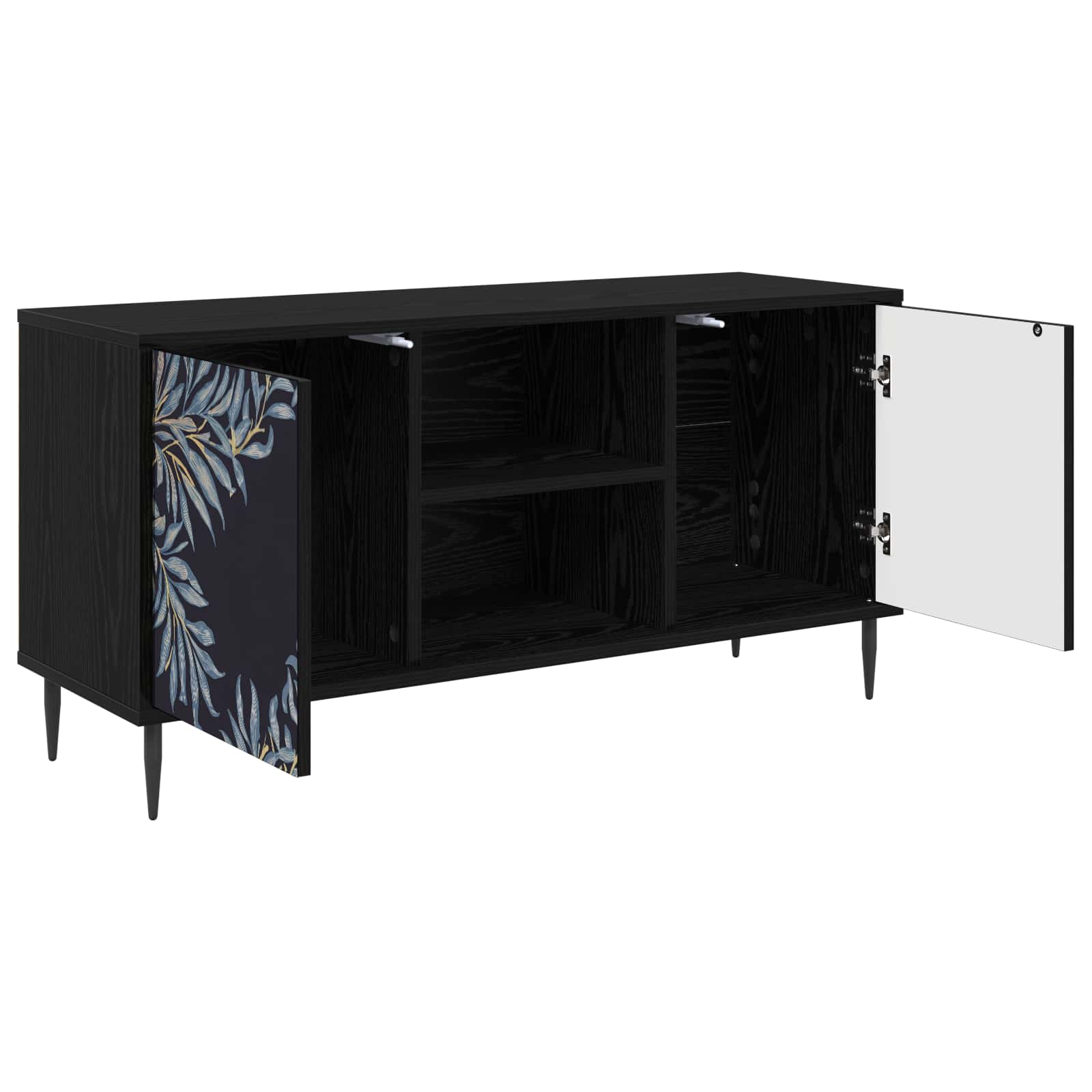 Ντουλάπι TV DOKKUM 102 x 33 x 51 εκ Μαύρη Δρυς - Pakobazaar