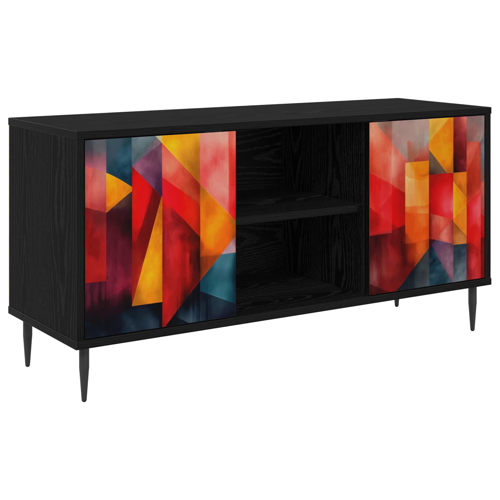Ντουλάπι TV HEESCH 102 x 33 x 51 εκ Μαύρη Δρυς