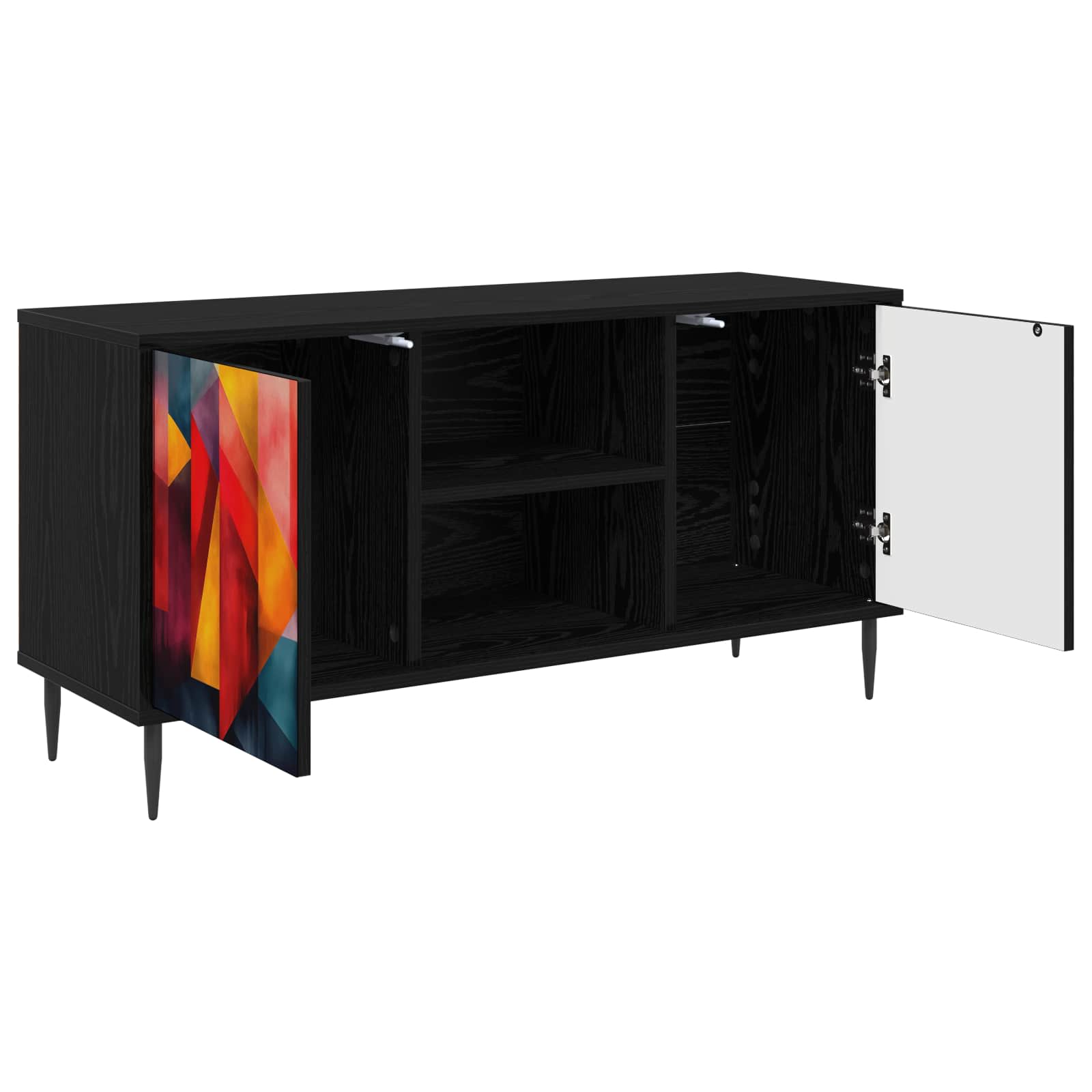 Ντουλάπι TV HEESCH 102 x 33 x 51 εκ Μαύρη Δρυς