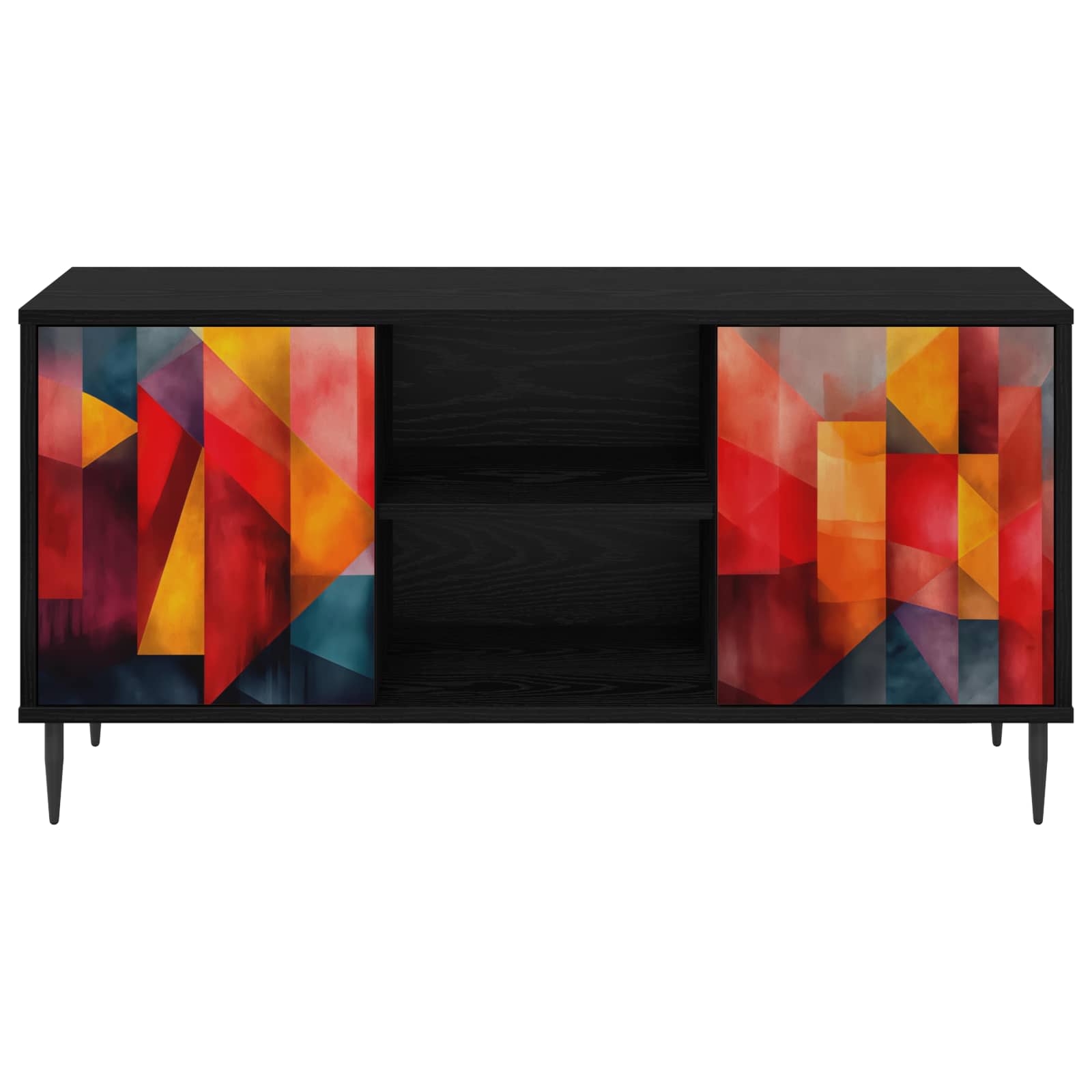 Ντουλάπι TV HEESCH 102 x 33 x 51 εκ Μαύρη Δρυς