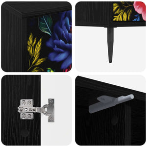 Ντουλάπι TV KIEL 102 x 33 x 51 εκ Μαύρη Δρυς Επεξεργασμένο Ξύλο