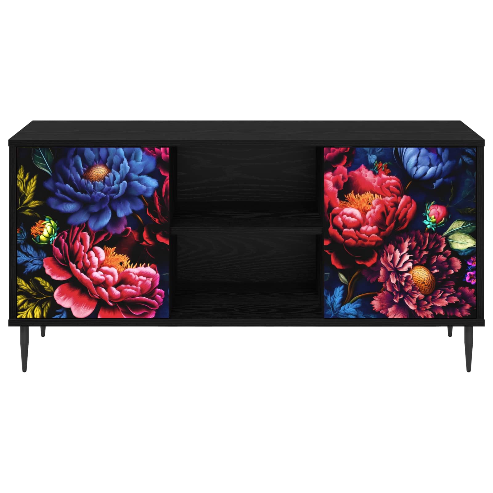Ντουλάπι TV KIEL 102 x 33 x 51 εκ Μαύρη Δρυς Επεξεργασμένο Ξύλο