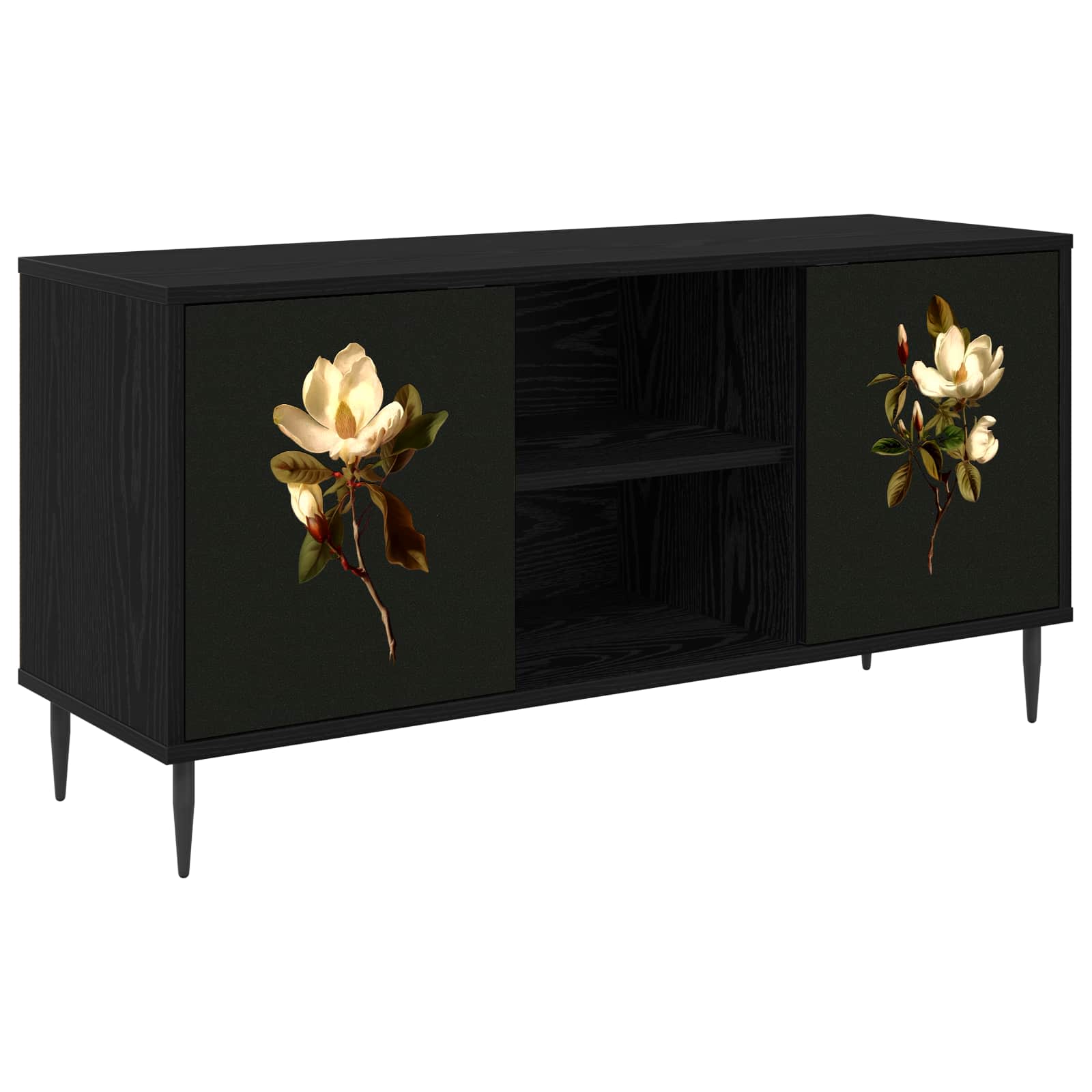 Ντουλάπι TV BREMEN 102 x 33 x 51 εκ Μαύρη Δρυς - Pakobazaar