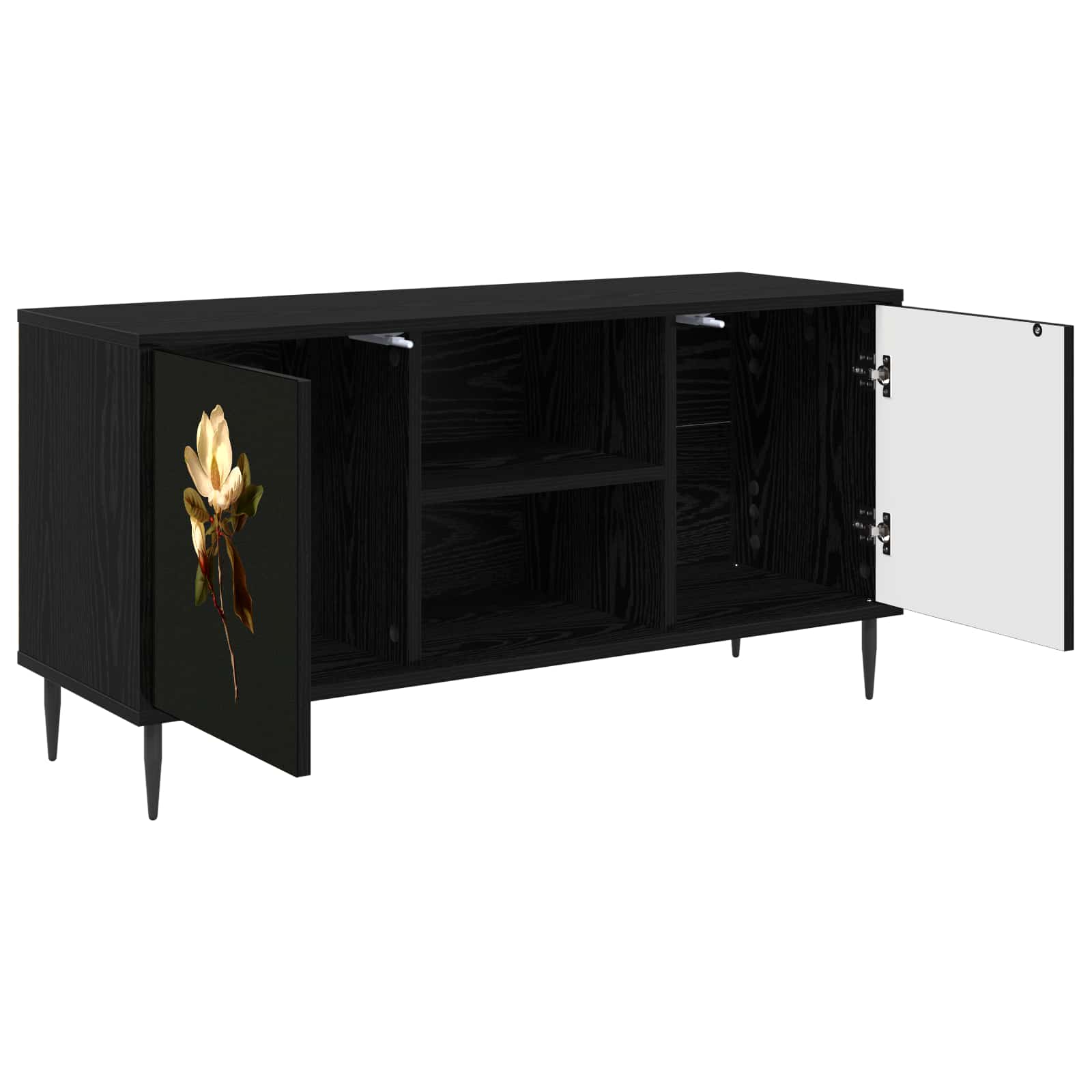 Ντουλάπι TV BREMEN 102 x 33 x 51 εκ Μαύρη Δρυς - Pakobazaar
