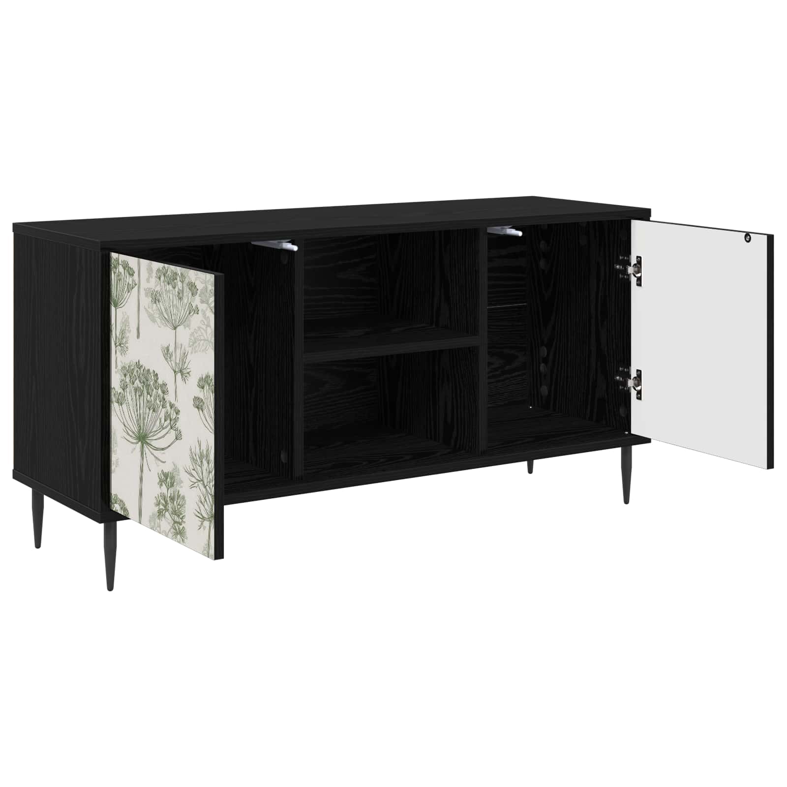 Ντουλάπι TV GOTHA 102 x 33 x 51 εκ Μαύρη Δρυς - Pakobazaar