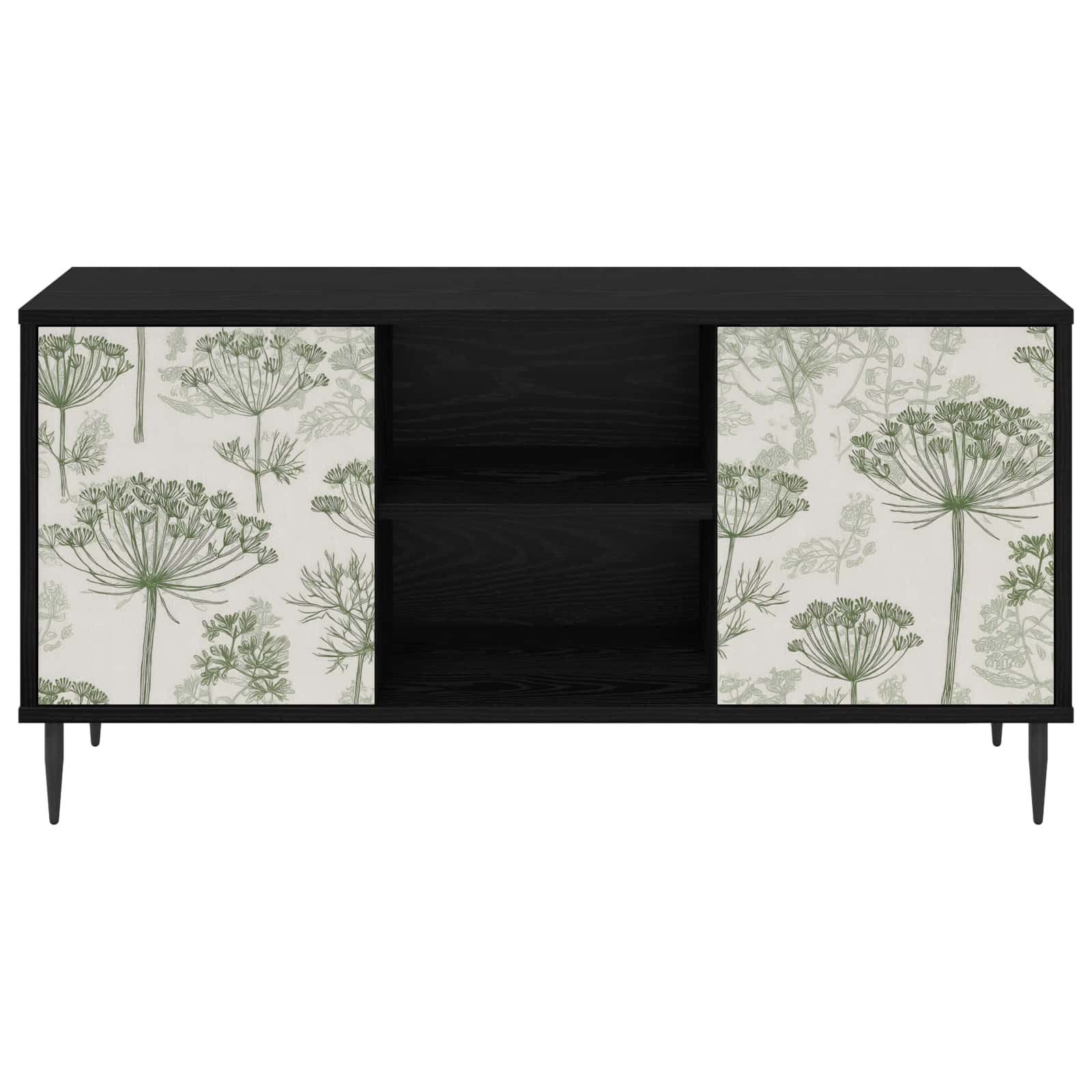 Ντουλάπι TV GOTHA 102 x 33 x 51 εκ Μαύρη Δρυς - Pakobazaar