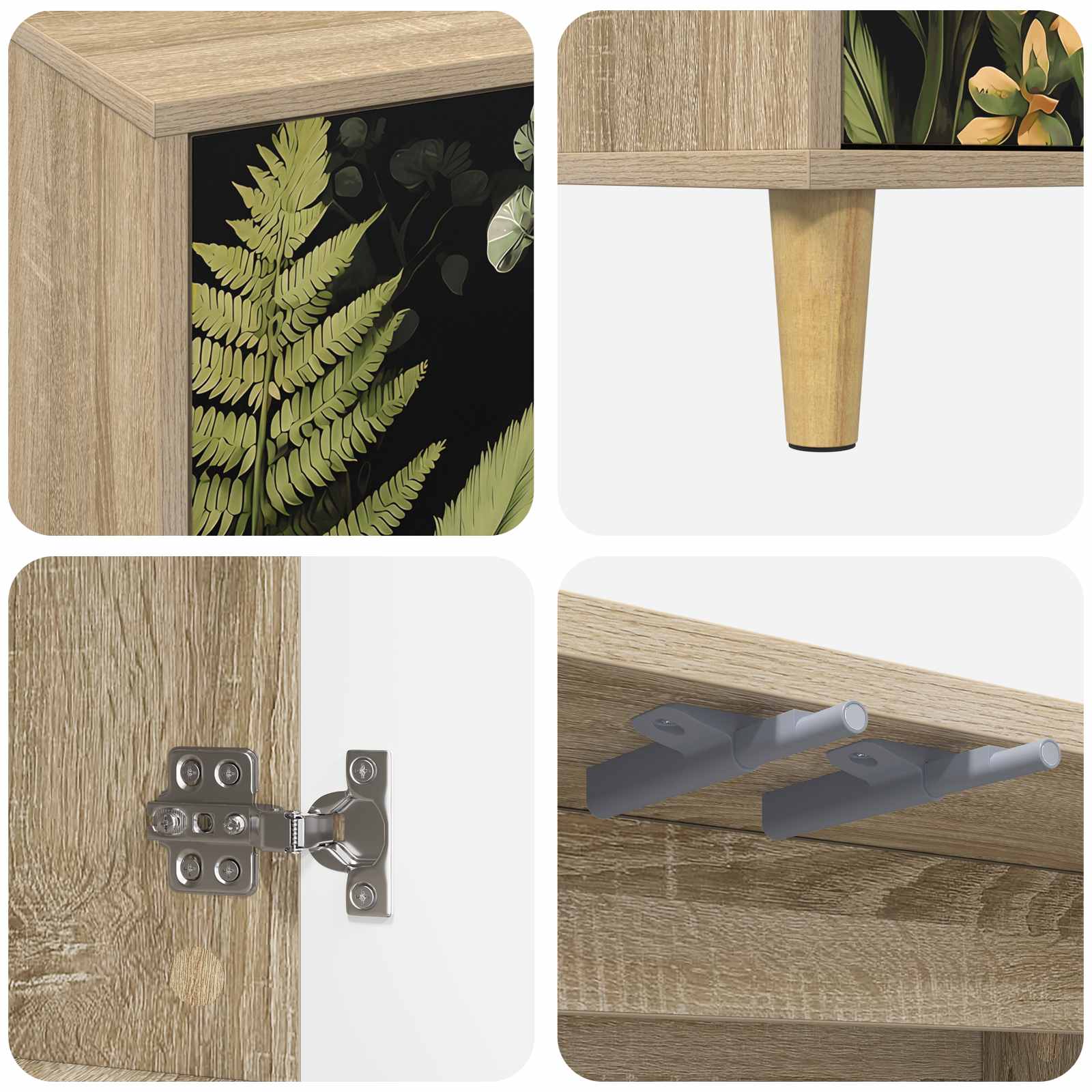 Ντουλάπι TV RHENEN 102 x 33 x 50 εκ. Sonoma Επεξεργασμένο Ξύλο - Pakobazaar