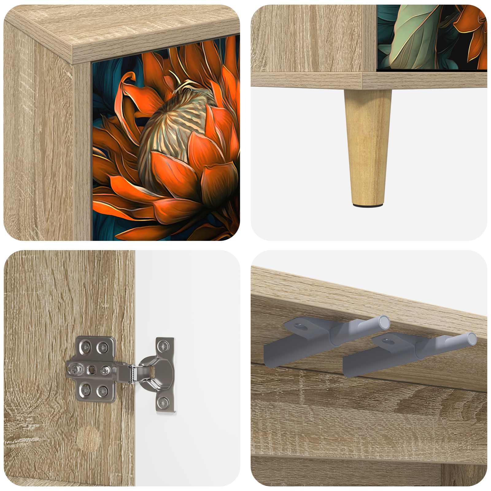 Ντουλάπι TV LOCHEM 102 x 33 x 50 εκ. Sonoma Επεξεργασμένο Ξύλο - Pakobazaar