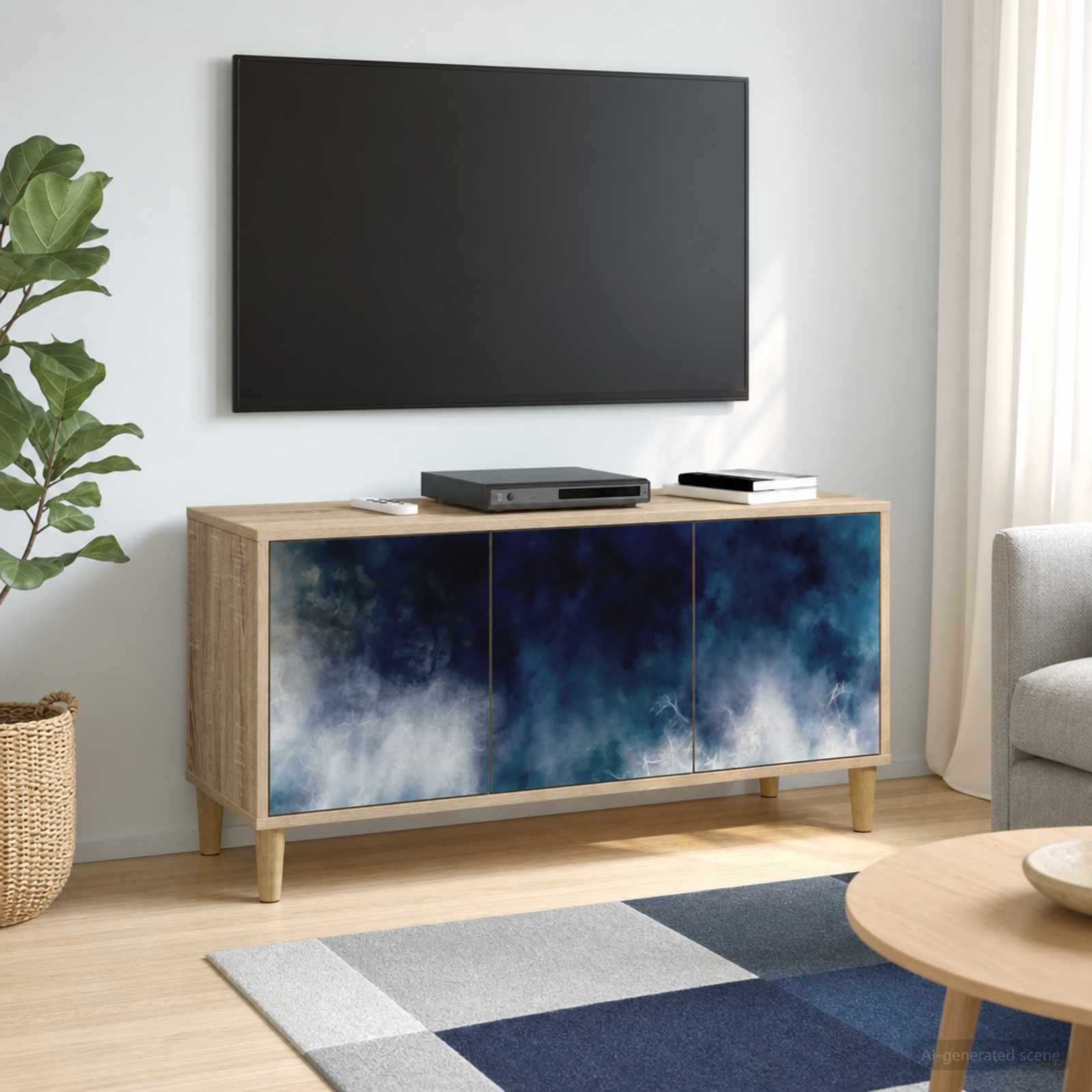 Ντουλάπι TV RAALTE 102 x 33 x 50 εκ. Sonoma Επεξεργασμένο Ξύλο