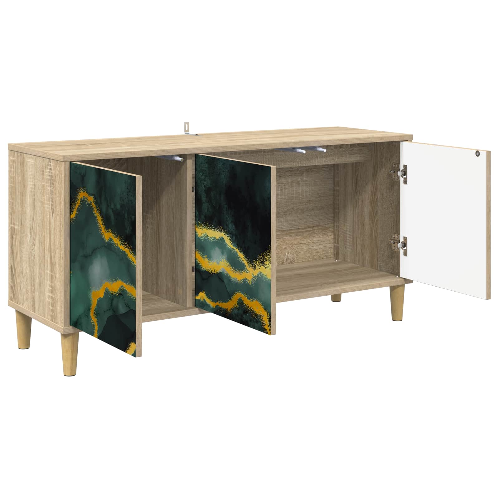 Ντουλάπι TV WIJHE 102 x 33 x 50 εκ. Sonoma Επεξεργασμένο Ξύλο - Pakobazaar