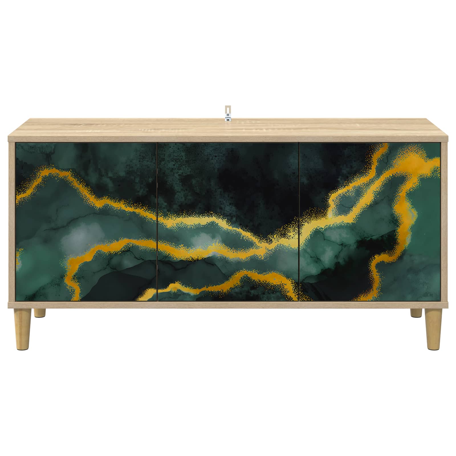 Ντουλάπι TV WIJHE 102 x 33 x 50 εκ. Sonoma Επεξεργασμένο Ξύλο - Pakobazaar