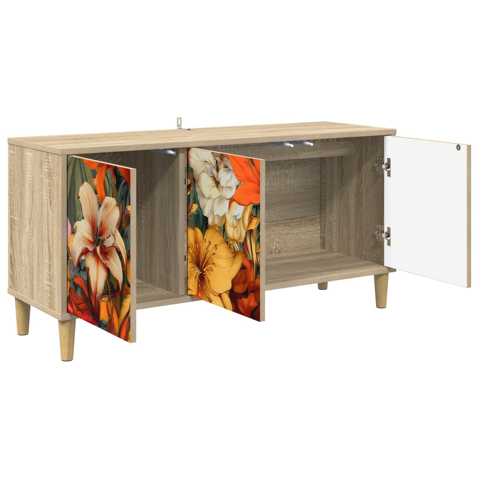 Ντουλάπι TV GENNEP 102 x 33 x 50 εκ. Sonoma Επεξεργασμένο Ξύλο - Pakobazaar