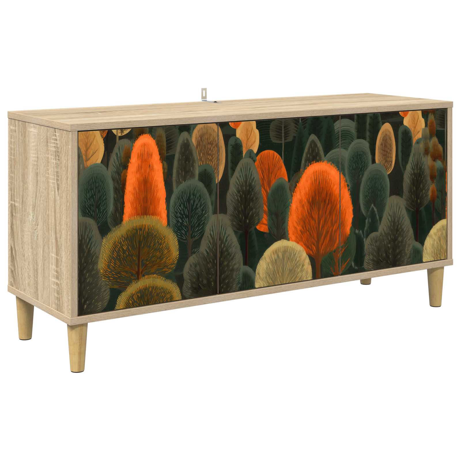 Ντουλάπι TV ZAANDAM 102 x 33 x 50 εκ. Sonoma Επεξεργασμένο Ξύλο - Pakobazaar