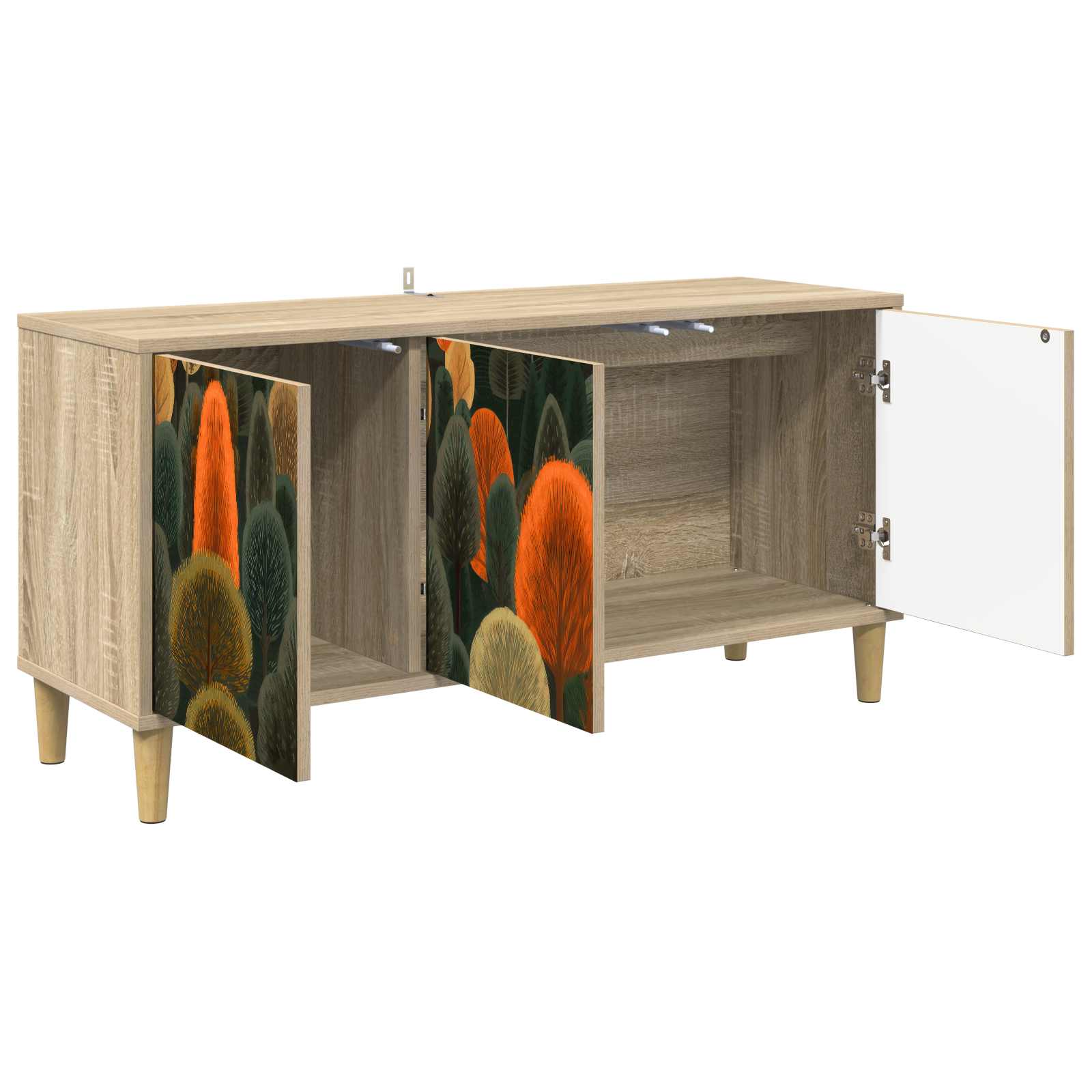 Ντουλάπι TV ZAANDAM 102 x 33 x 50 εκ. Sonoma Επεξεργασμένο Ξύλο - Pakobazaar
