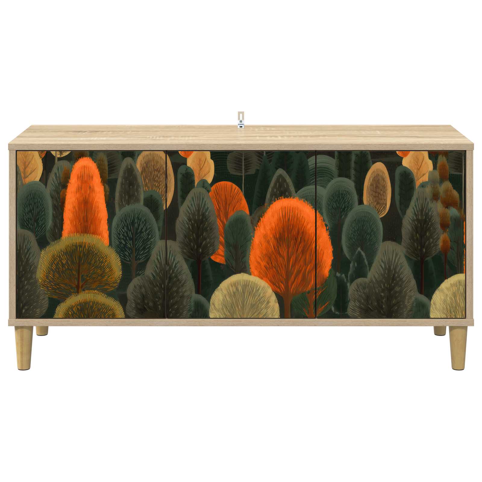 Ντουλάπι TV ZAANDAM 102 x 33 x 50 εκ. Sonoma Επεξεργασμένο Ξύλο - Pakobazaar