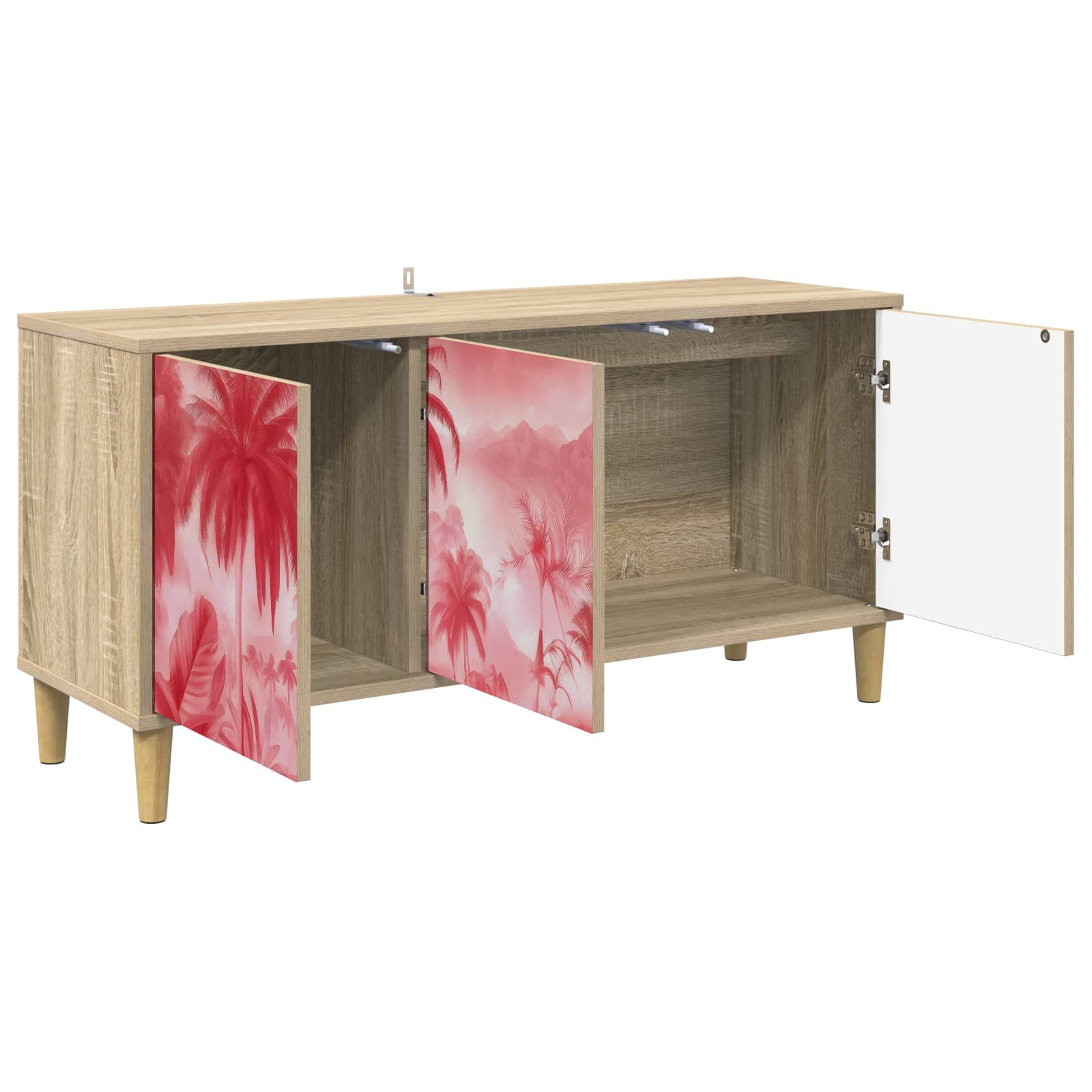 Ντουλάπι TV AACHEN 102 x 33 x 50 εκ. Sonoma Επεξεργασμένο Ξύλο - Pakobazaar