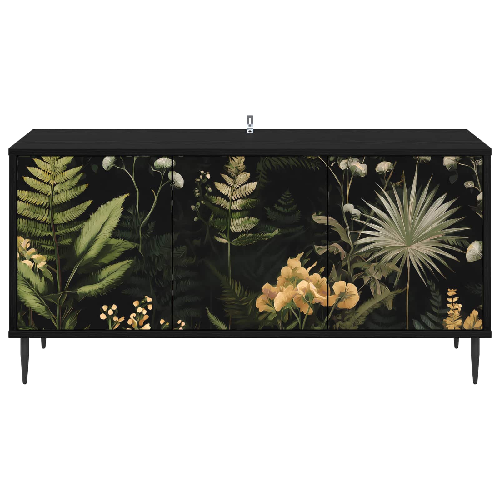 Ντουλάπι TV RHENEN 102 x 33 x 51 εκ Μαύρη Δρυς