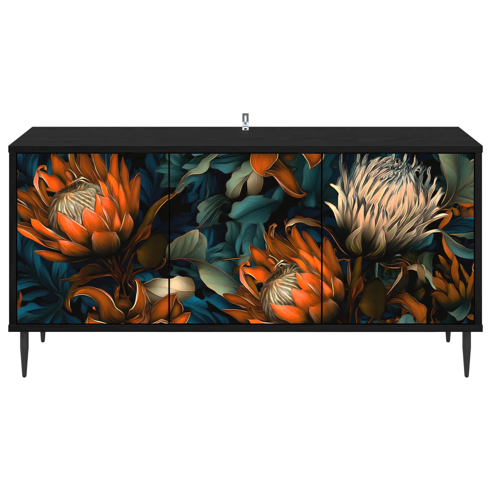 Ντουλάπι TV LOCHEM 102 x 33 x 51 εκ Μαύρη Δρυς