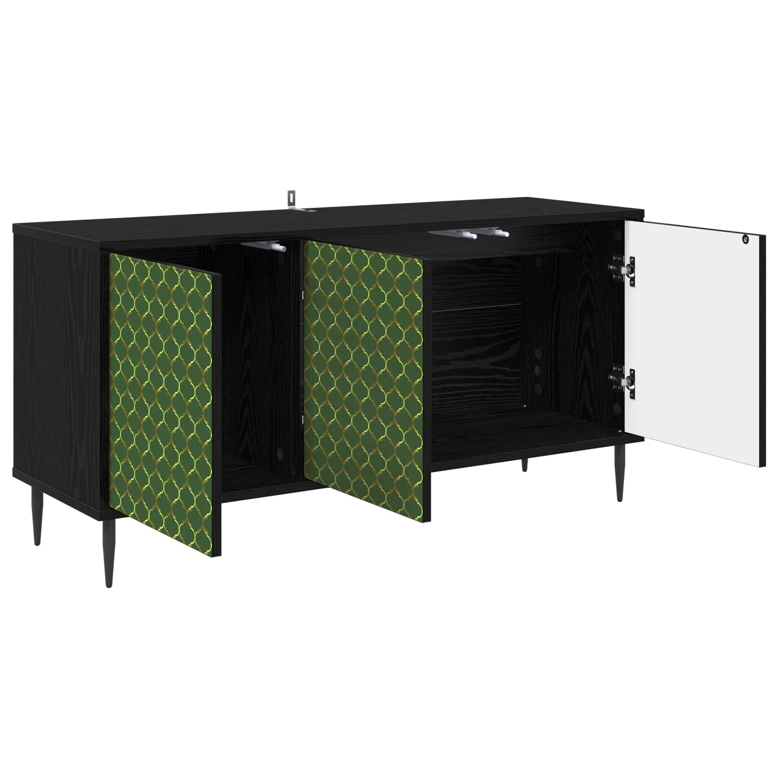 Ντουλάπι TV GELEEN 102 x 33 x 51 εκ Μαύρη Δρυς - Pakobazaar