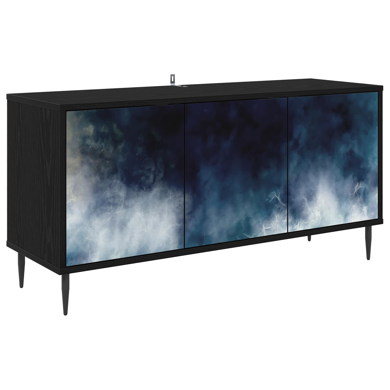 Ντουλάπι TV RAALTE 102 x 33 x 51 εκ Μαύρη Δρυς - Pakobazaar