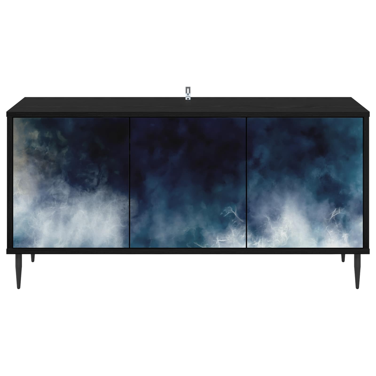 Ντουλάπι TV RAALTE 102 x 33 x 51 εκ Μαύρη Δρυς - Pakobazaar