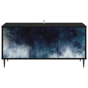 Ντουλάπι TV RAALTE 102 x 33 x 51 εκ Μαύρη Δρυς - Pakobazaar