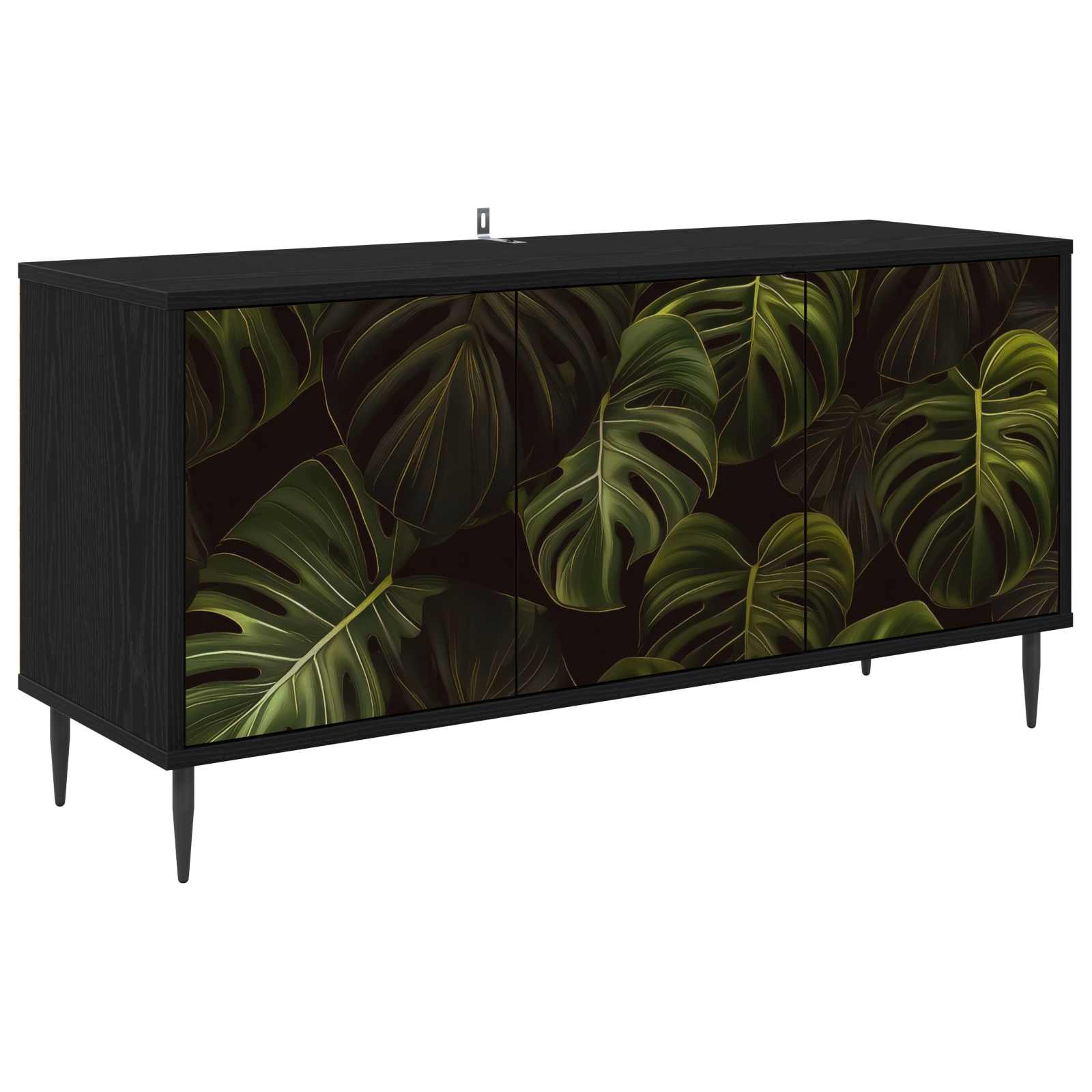 Ντουλάπι TV ELBURG 102 x 33 x 51 εκ Μαύρη Δρυς - Pakobazaar