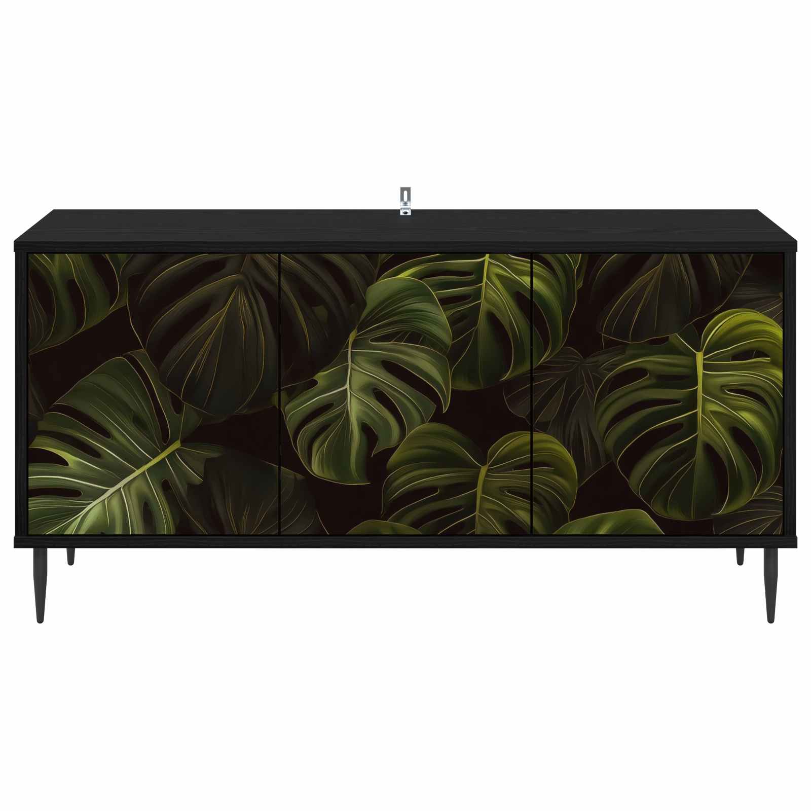 Ντουλάπι TV ELBURG 102 x 33 x 51 εκ Μαύρη Δρυς - Pakobazaar