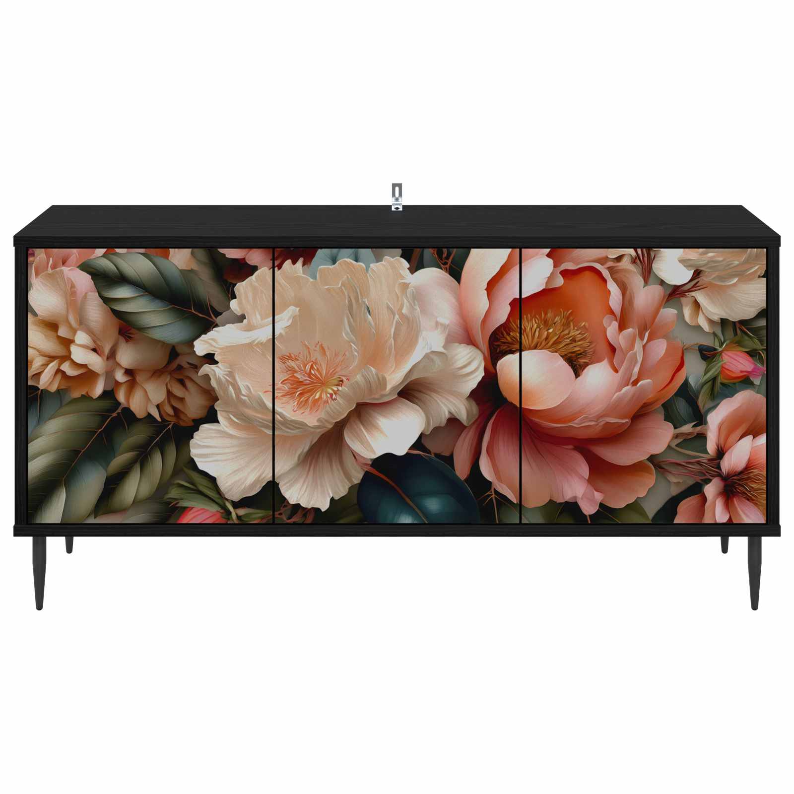 Ντουλάπι TV BORNE 102 x 33 x 51 εκ Μαύρη Δρυς