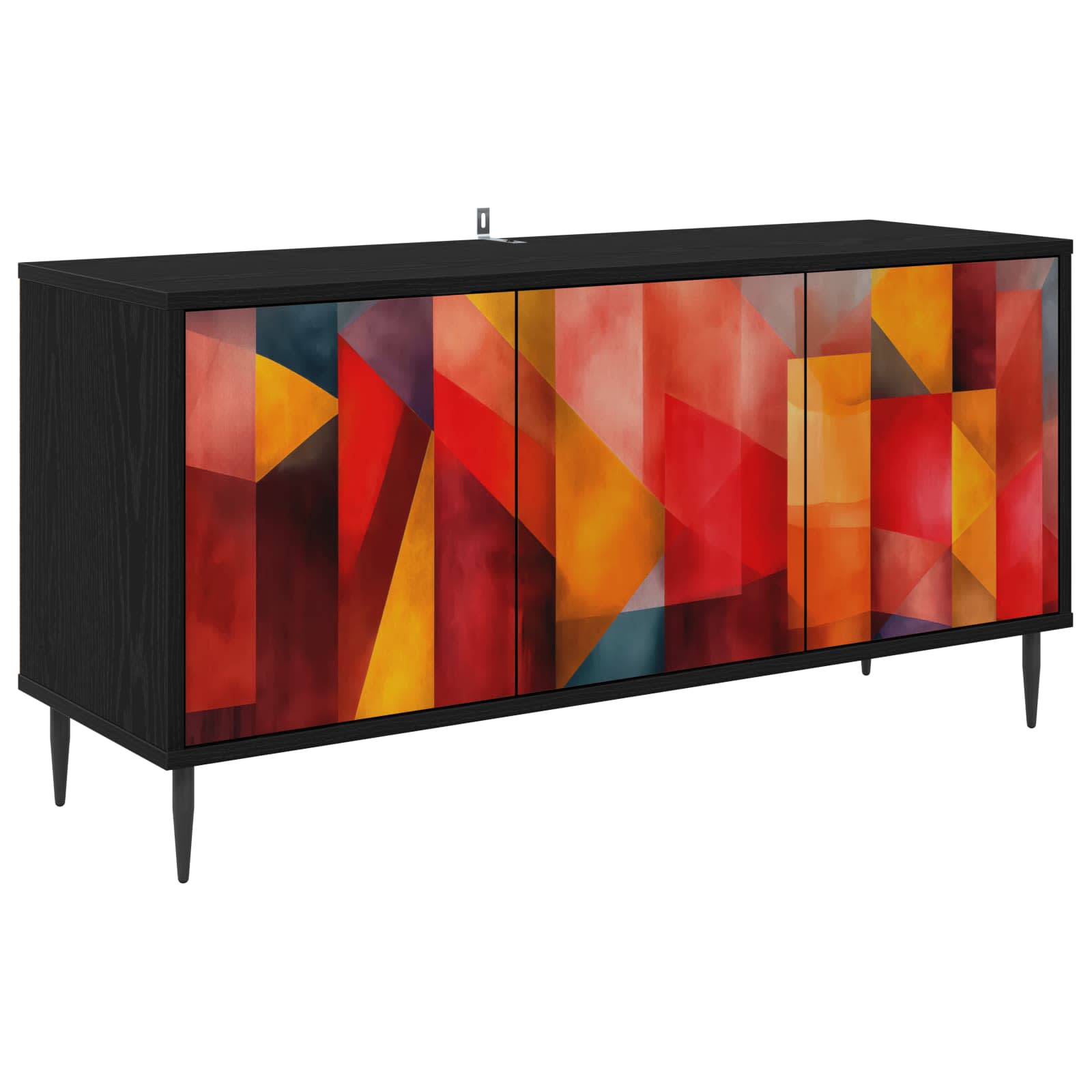 Ντουλάπι TV HEESCH 102 x 33 x 51 εκ Μαύρη Δρυς