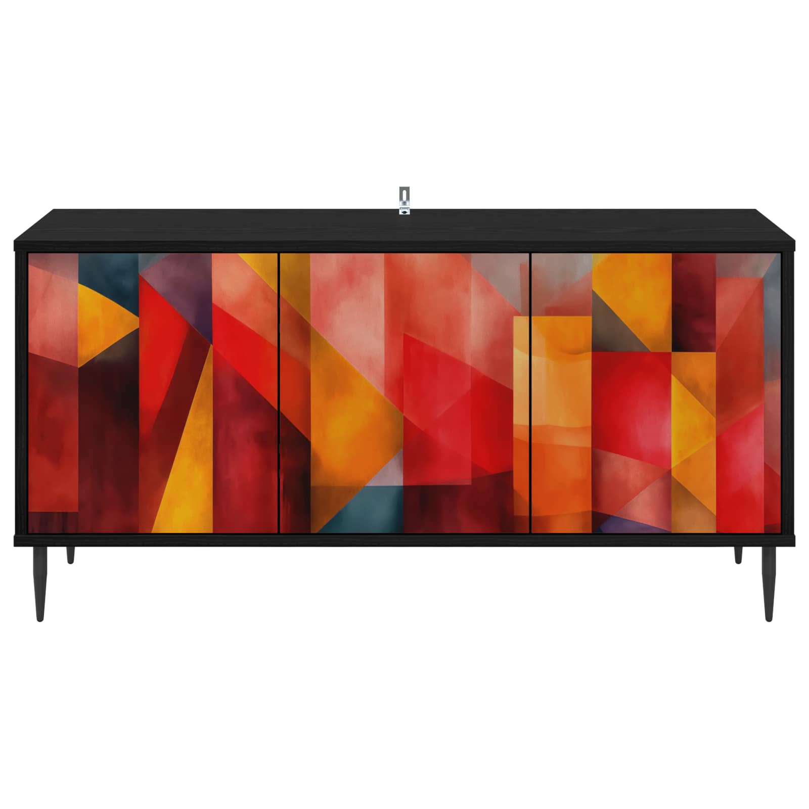 Ντουλάπι TV HEESCH 102 x 33 x 51 εκ Μαύρη Δρυς