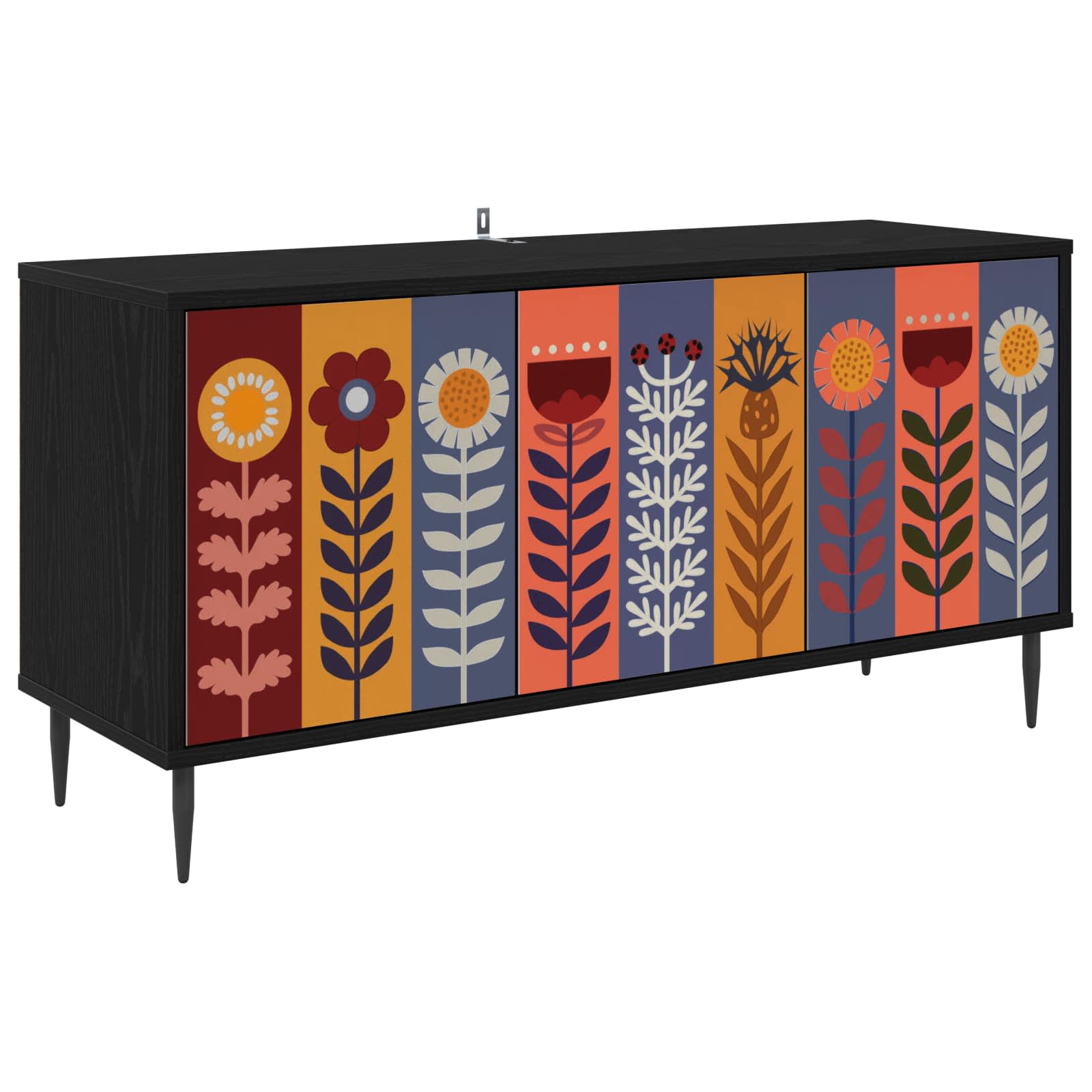 Ντουλάπι TV ESSEN 102 x 33 x 51 εκ Μαύρη Δρυς - Pakobazaar
