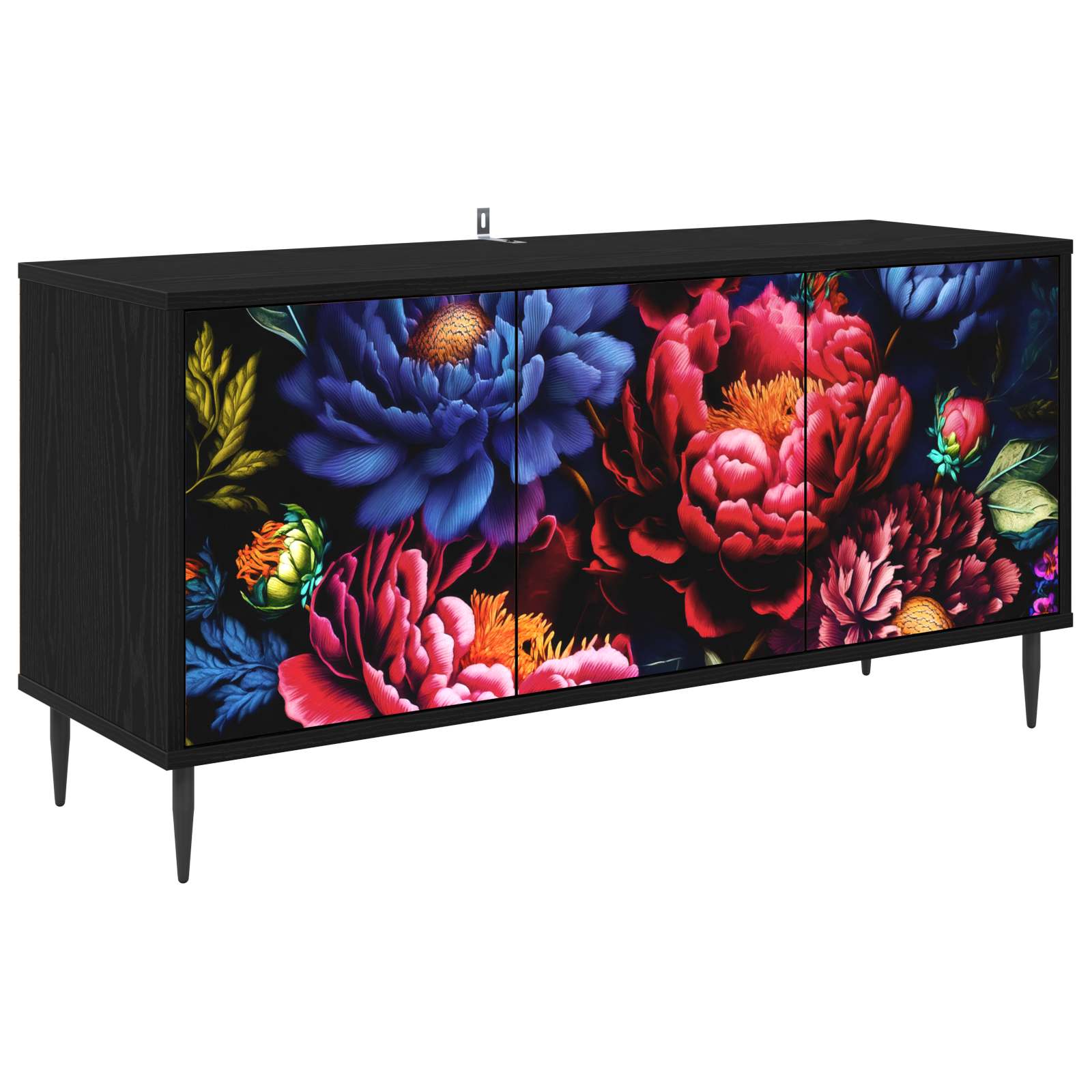 Ντουλάπι TV KIEL 102 x 33 x 51 εκ Μαύρη Δρυς Επεξεργασμένο Ξύλο - Pakobazaar