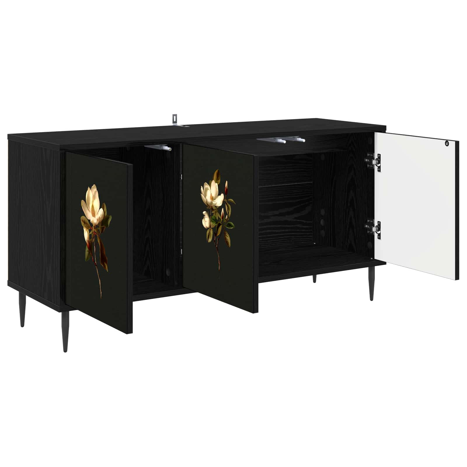 Ντουλάπι TV BREMEN 102 x 33 x 51 εκ Μαύρη Δρυς - Pakobazaar