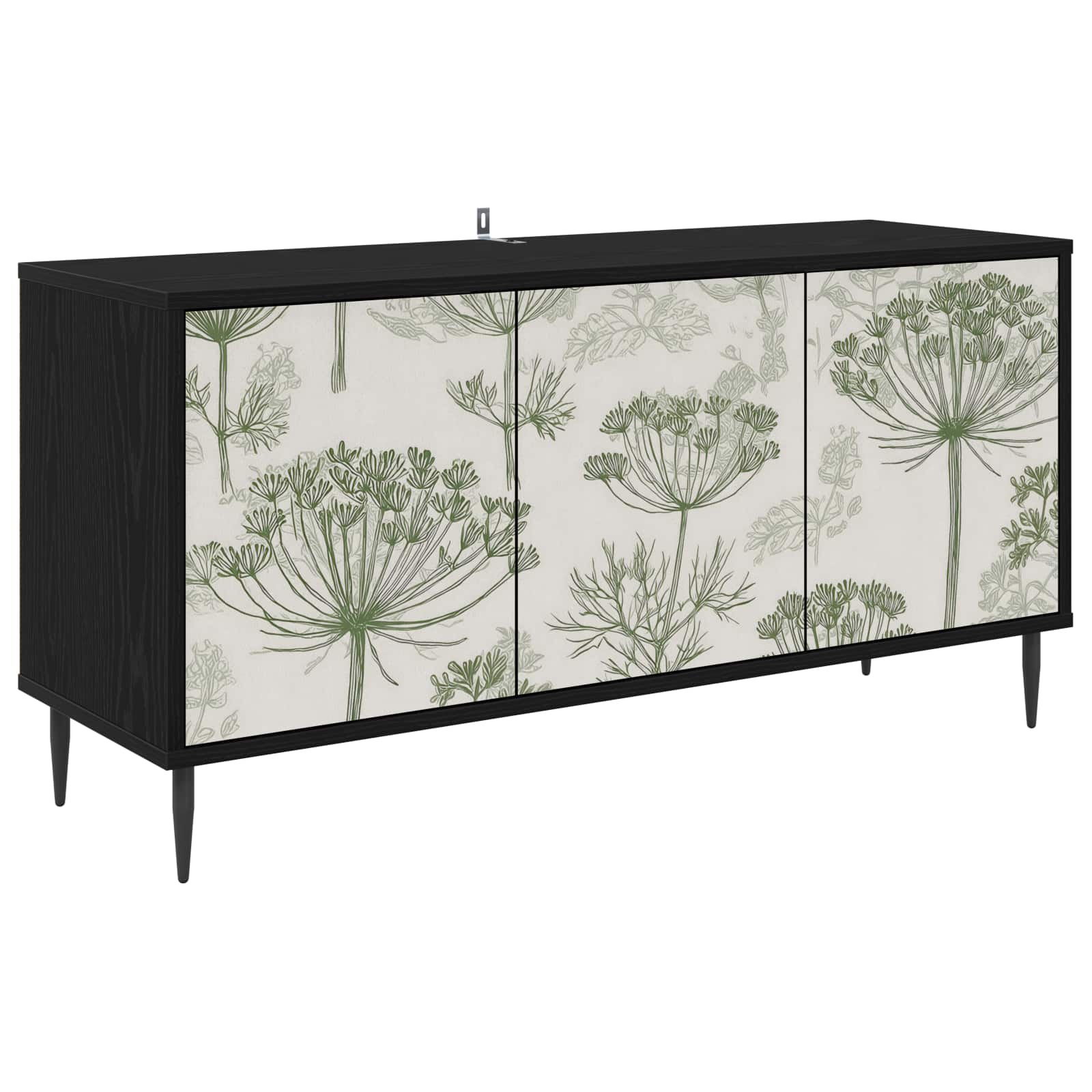 Ντουλάπι TV GOTHA 102 x 33 x 51 εκ Μαύρη Δρυς - Pakobazaar