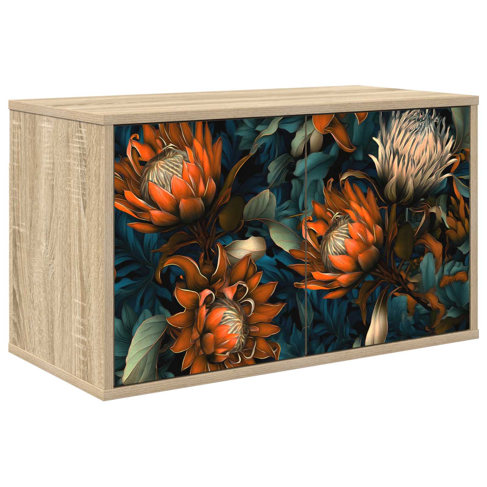 Κρεμαστός θρανίο τηλεόρασης LOCHEM 69 x 33 x 40 εκ Sonoma Δρυς - Pakobazaar