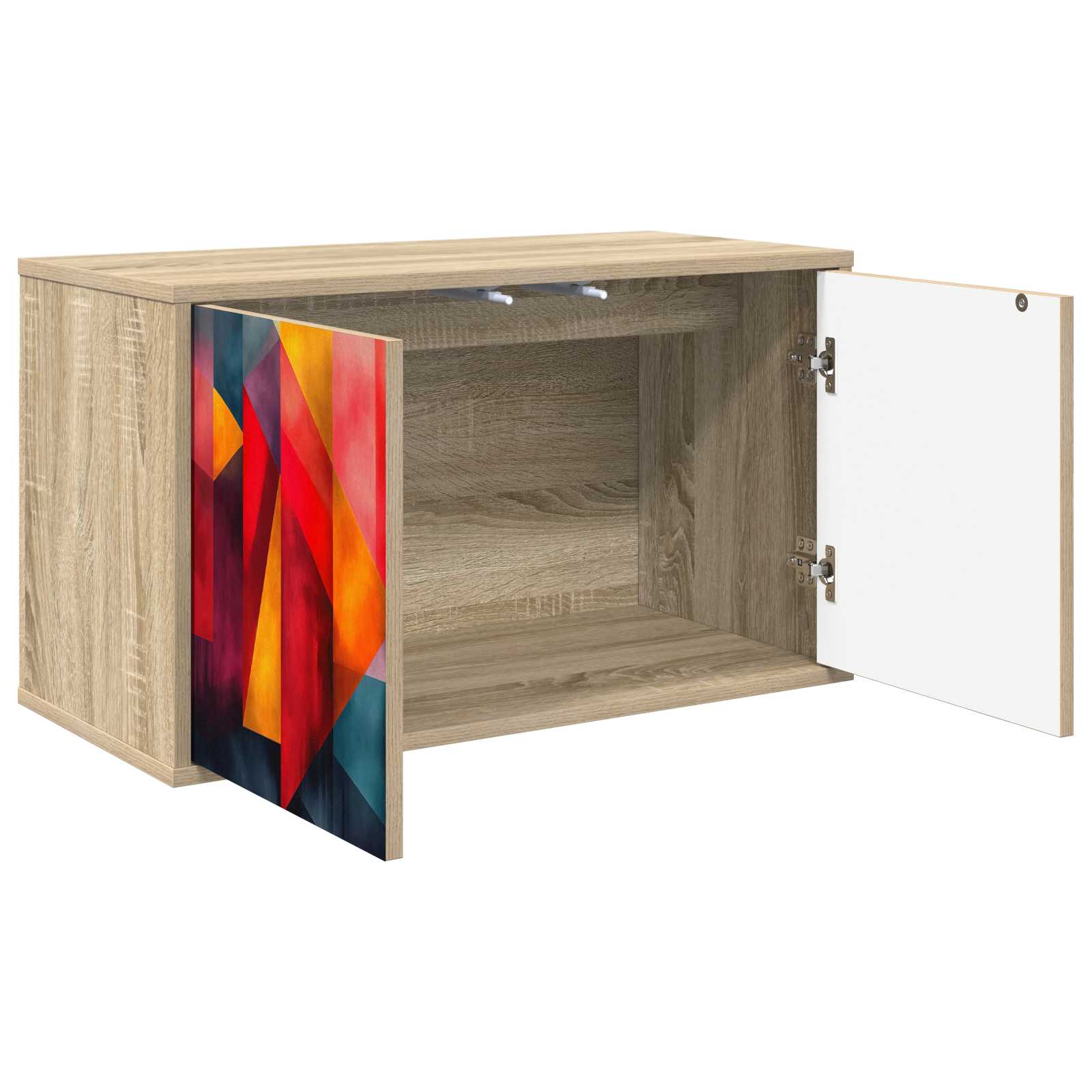 Κρεμαστός θρανίο τηλεόρασης HEESCH 69 x 33 x 40 εκ Sonoma Δρυς