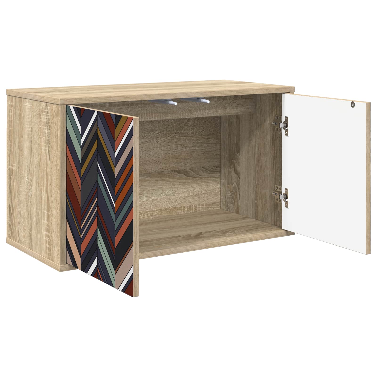 Κρεμαστός θρανίο τηλεόρασης OMMEN 69 x 33 x 40 εκ Sonoma Δρυς