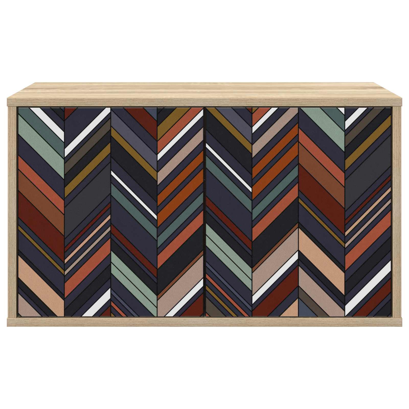 Κρεμαστός θρανίο τηλεόρασης OMMEN 69 x 33 x 40 εκ Sonoma Δρυς