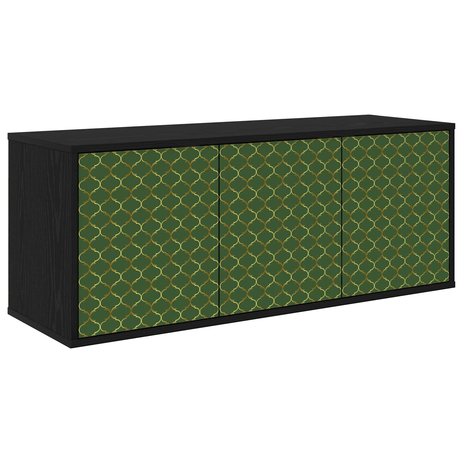 Κρεμαστός θρανίο τηλεόρασης GELEEN 102 x 33 x 40 εκ. Μαύρη Δρυς - Pakobazaar